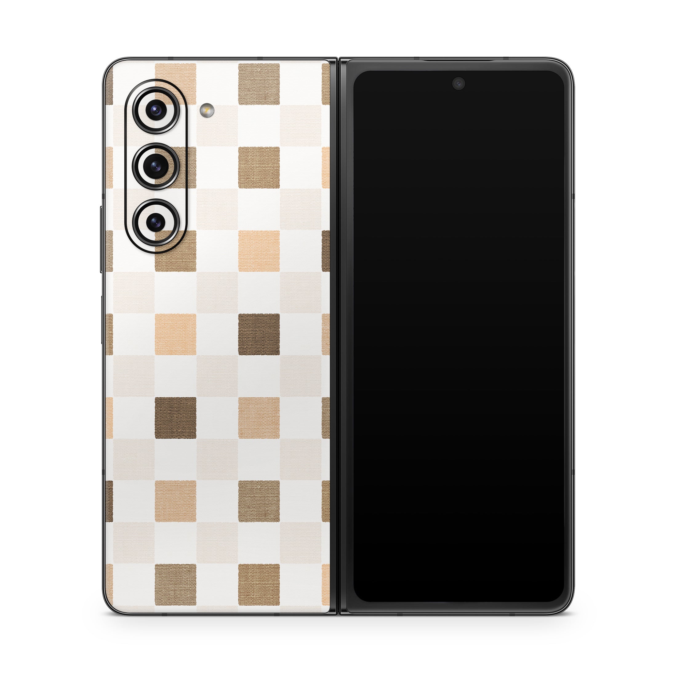 Neutral Checker - Samsung Galaxy Z Fold5 Skin