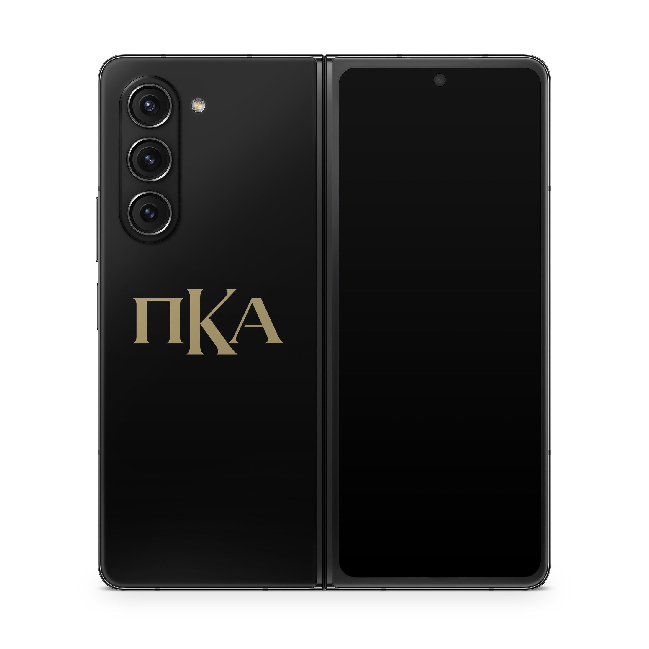 Pi Kappa Alpha Greek Letters Black - Samsung Galaxy Z Fold5 Skin