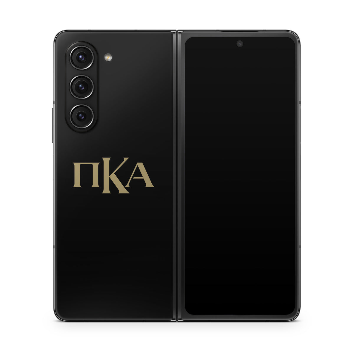 Pi Kappa Alpha Greek Letters Black - Samsung Galaxy Z Fold5 Skin