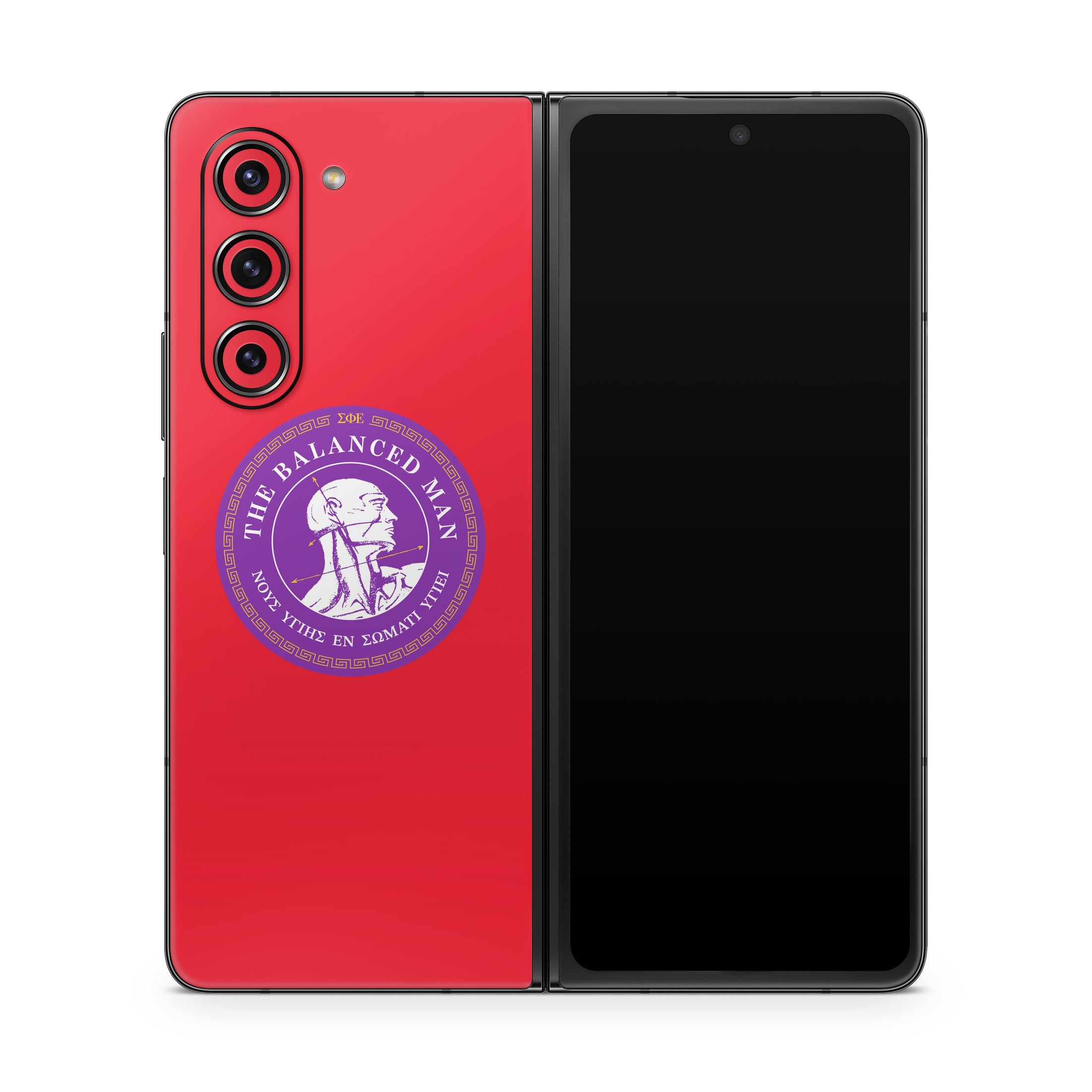 Sigma Phi Epsilon Balanced Man Red - Samsung Galaxy Z Fold5 Skin