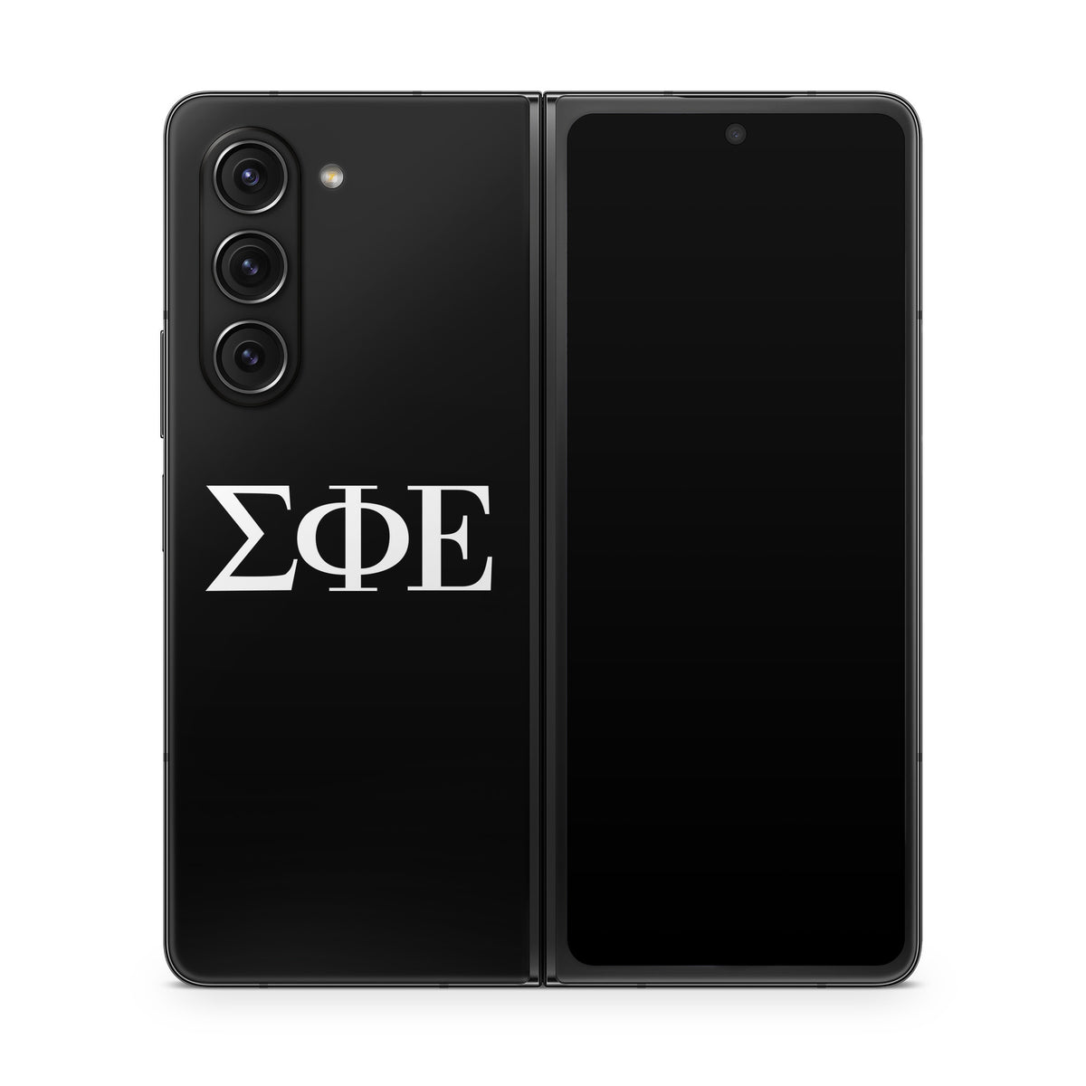 Sigma Phi Epsilon Greek Letters Black - Samsung Galaxy Z Fold5 Skin