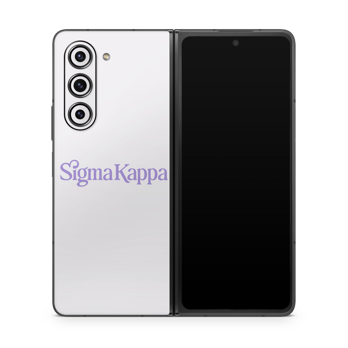 Sigma Kappa Primary Logo Legacy Lavender on Dove Love - Samsung Galaxy Z Fold5 Skin