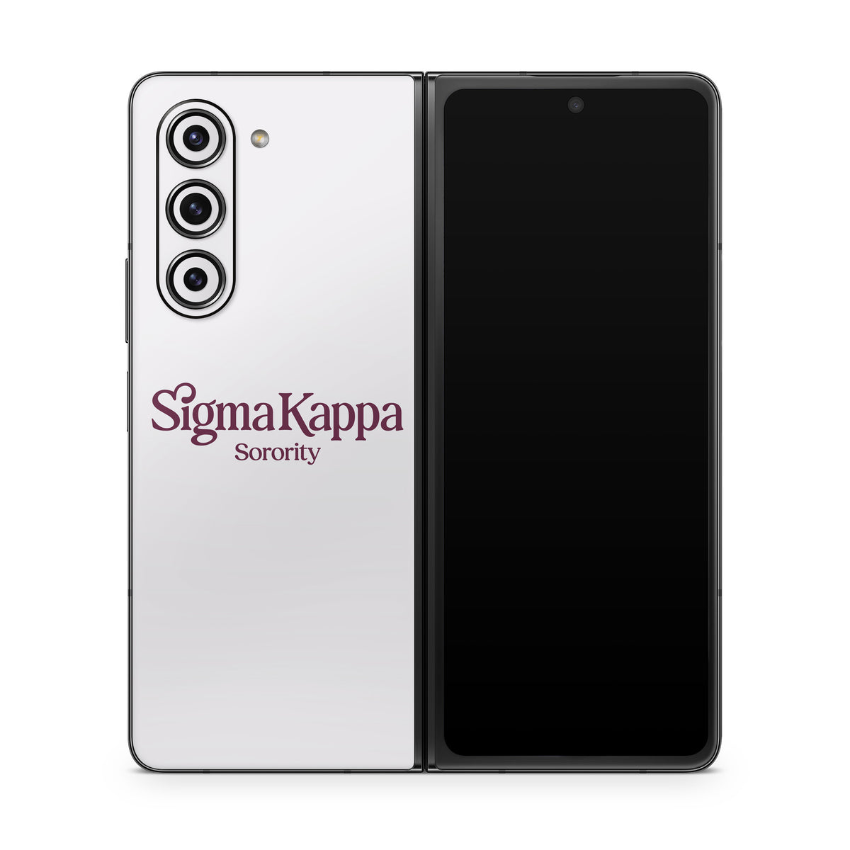 Sigma Kappa Sorority Logo Mary Maroon on Dove Love - Samsung Galaxy Z Fold5 Skin