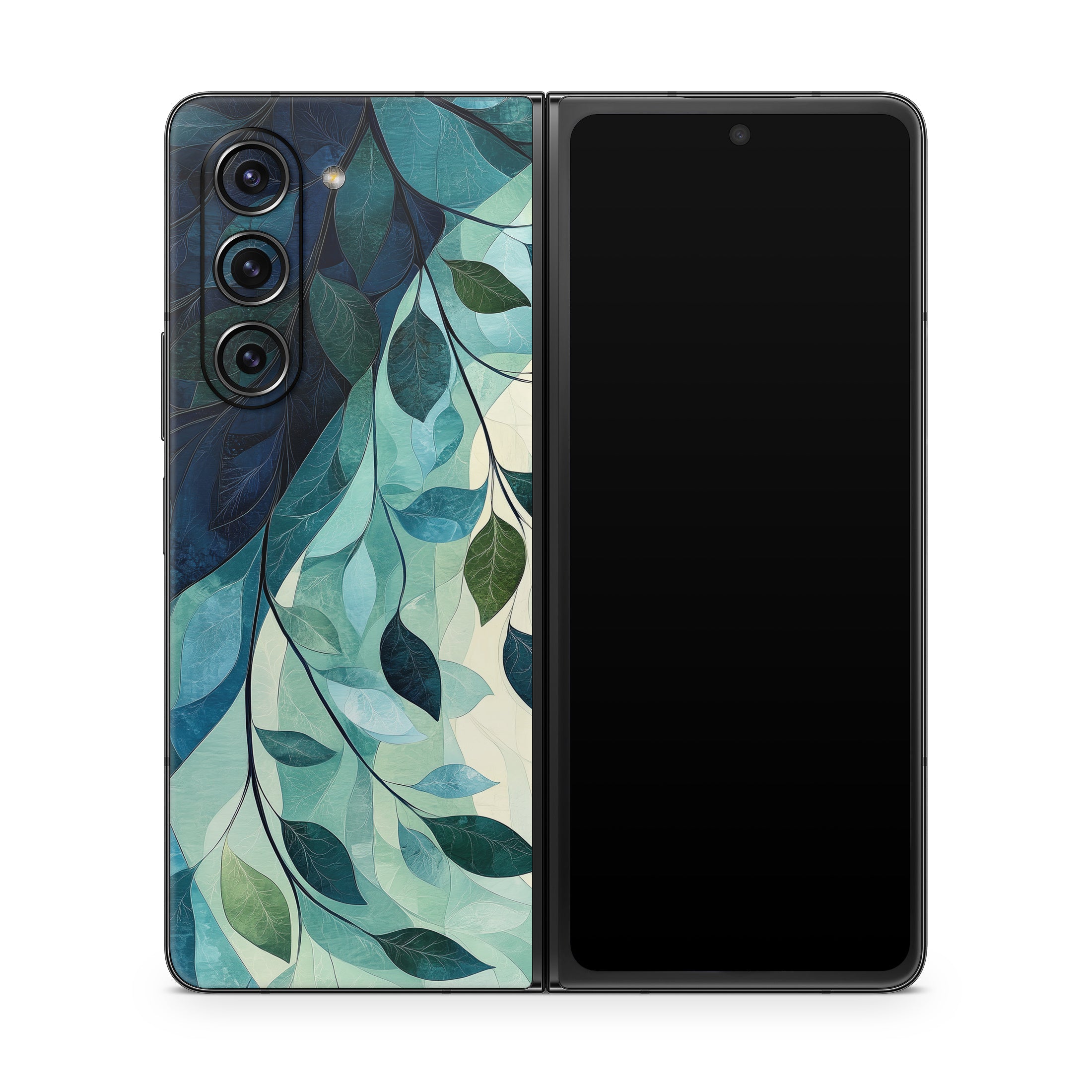 Teal and Indigo - Samsung Galaxy Z Fold5 Skin