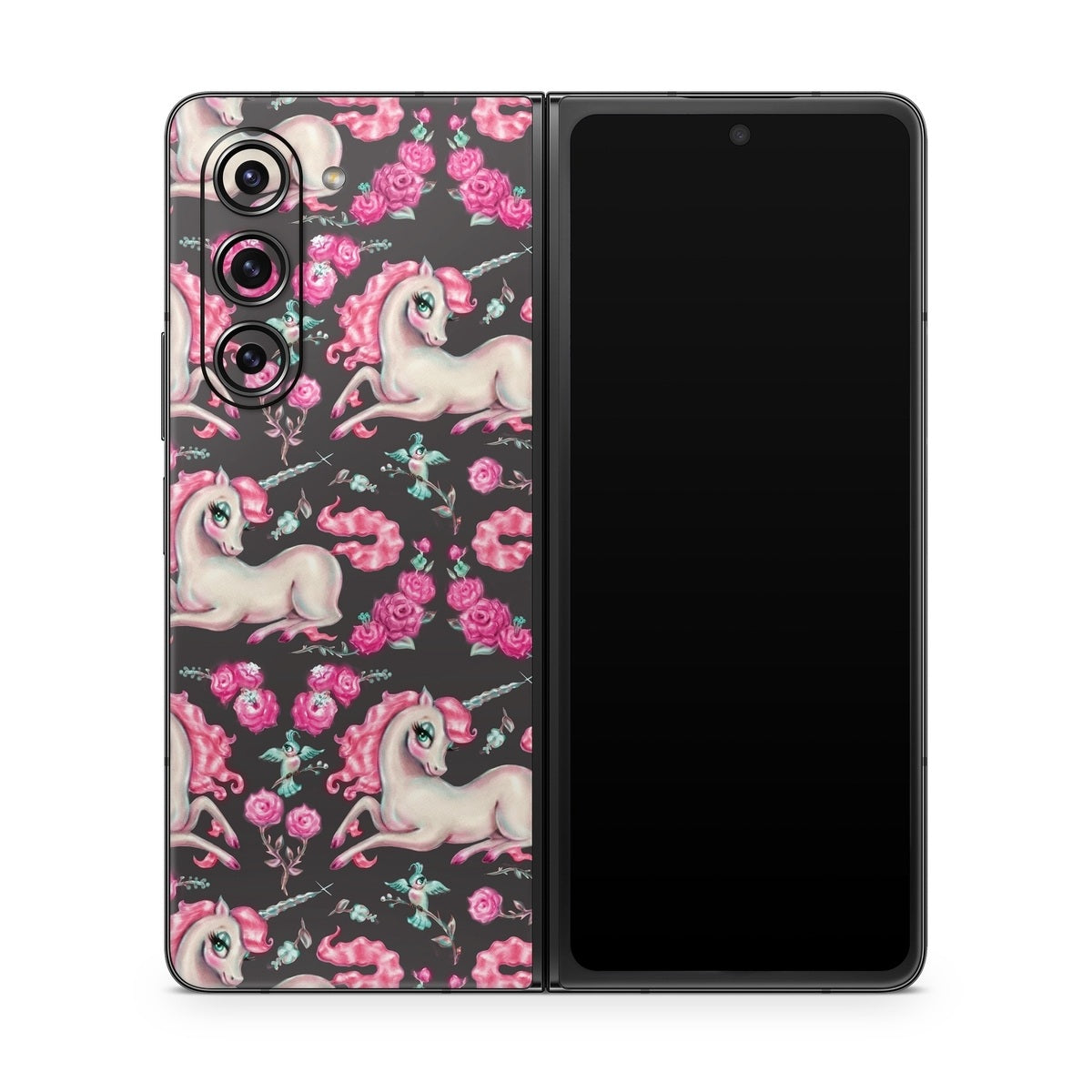 Unicorns and Roses - Samsung Galaxy Z Fold5 Skin