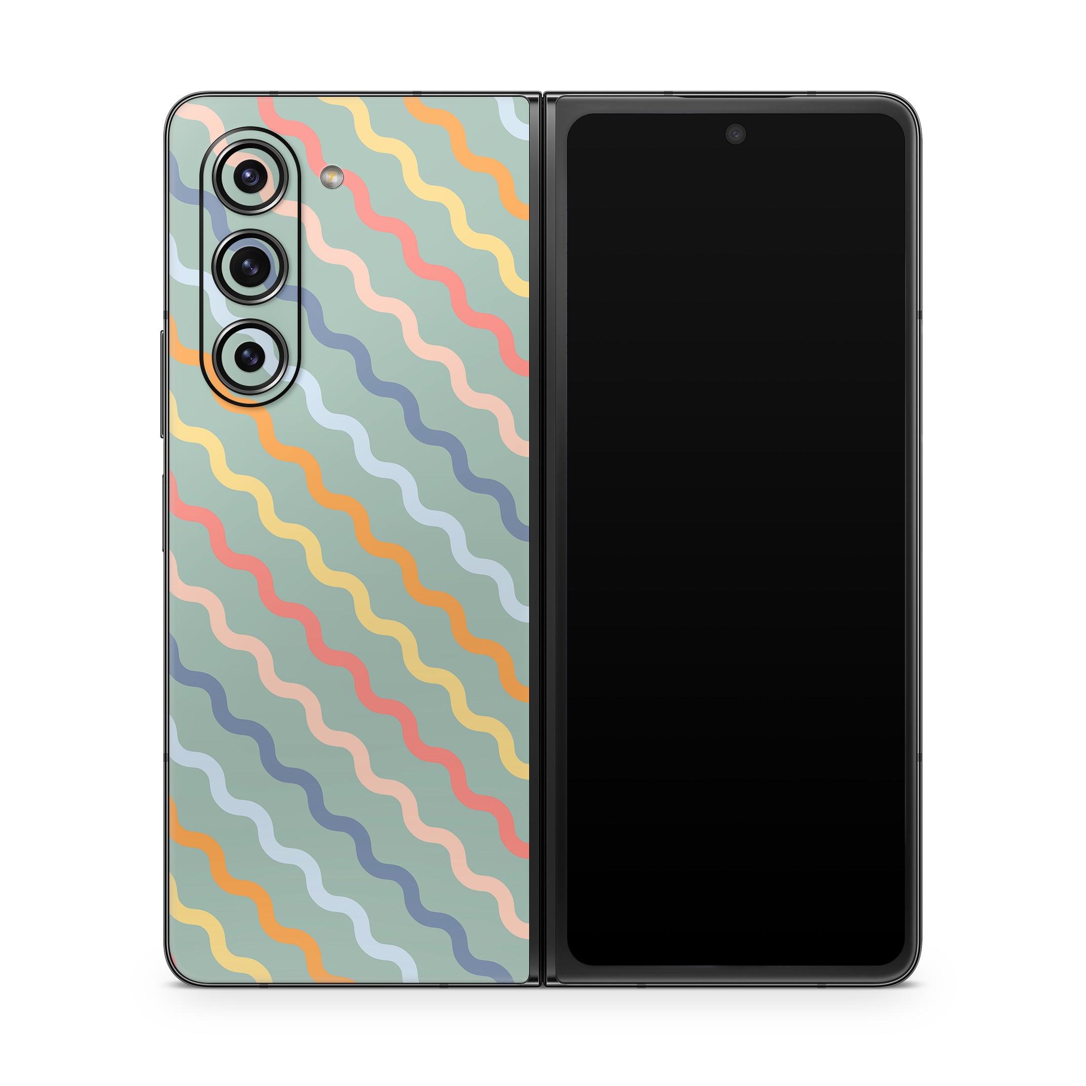 Wavy Diagonal Lines - Samsung Galaxy Z Fold5 Skin