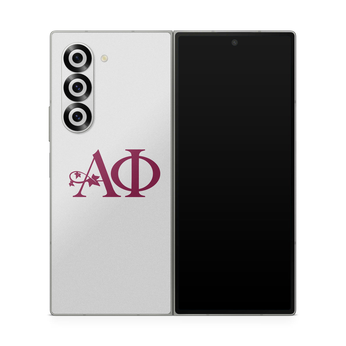 Alpha Phi Greek Letters Silver - Samsung Galaxy Z Fold6 Skin