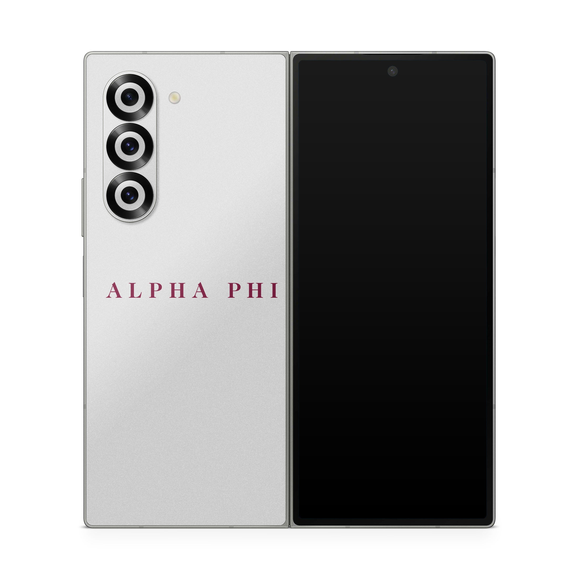 Alpha Phi Wordmark Silver - Samsung Galaxy Z Fold6 Skin