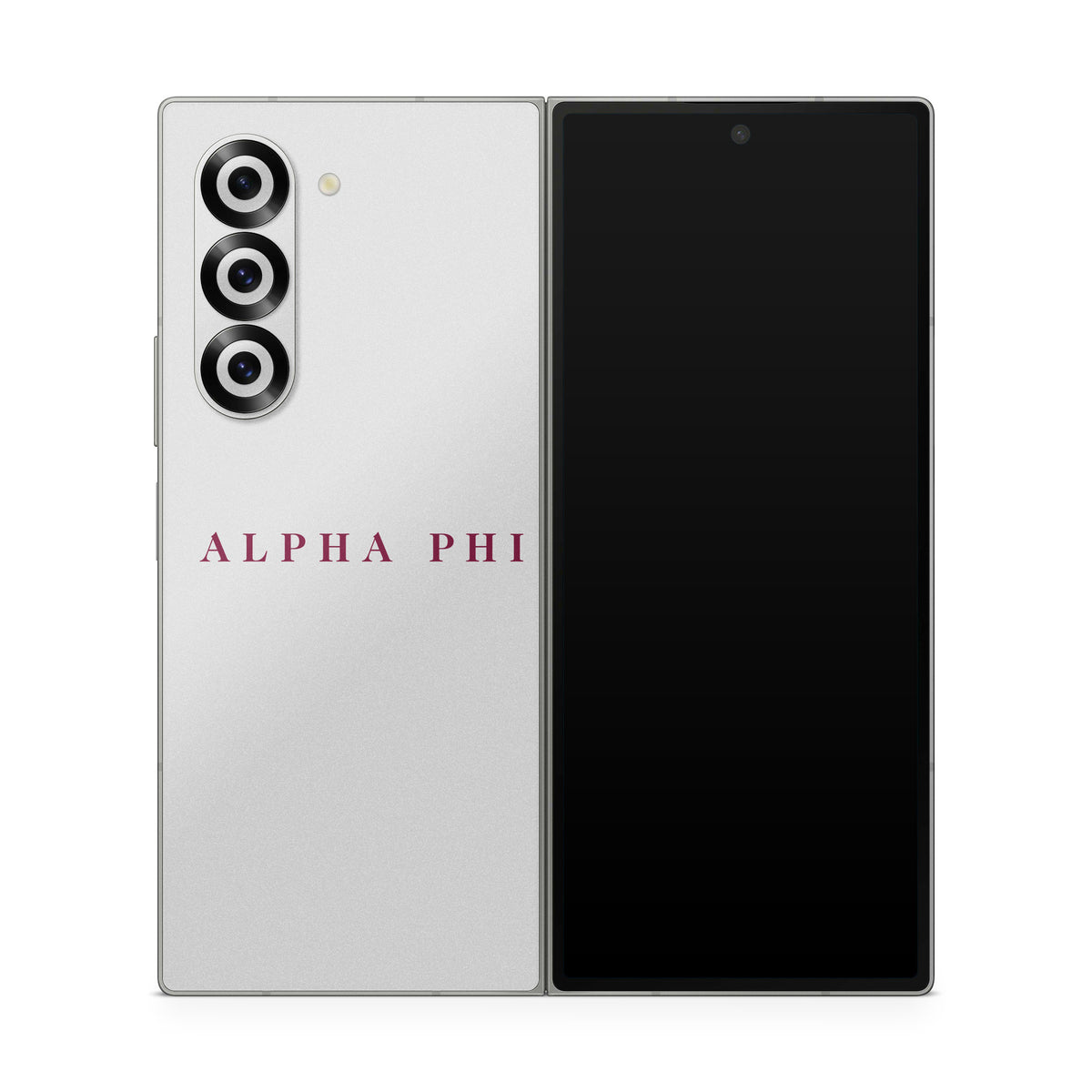 Alpha Phi Wordmark Silver - Samsung Galaxy Z Fold6 Skin