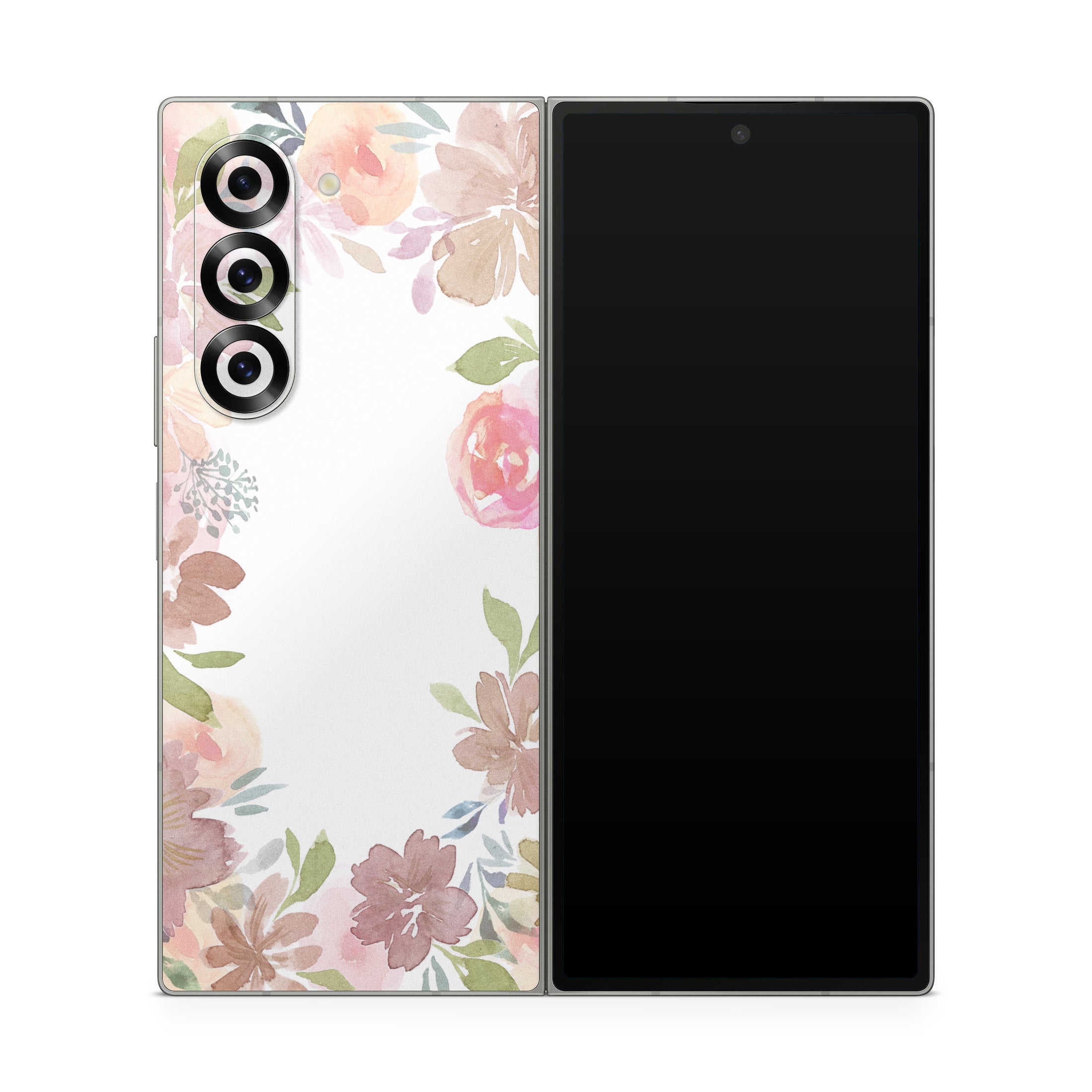Blush Flower Frame - Samsung Galaxy Z Fold6 Skin