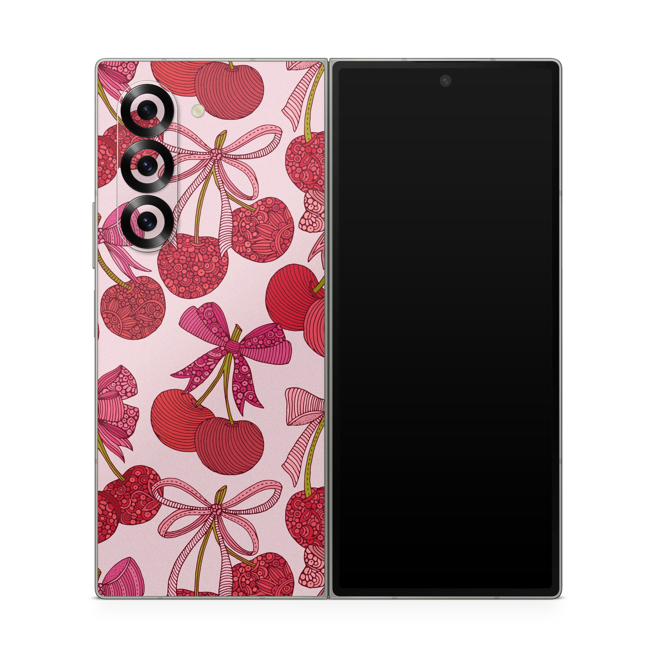 Cherry with Bows - Samsung Galaxy Z Fold6 Skin