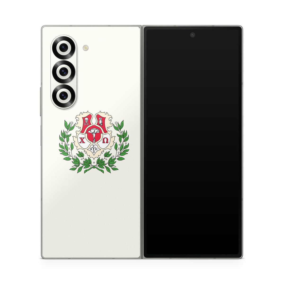 Chi Omega Crest Cream - Samsung Galaxy Z Fold6 Skin