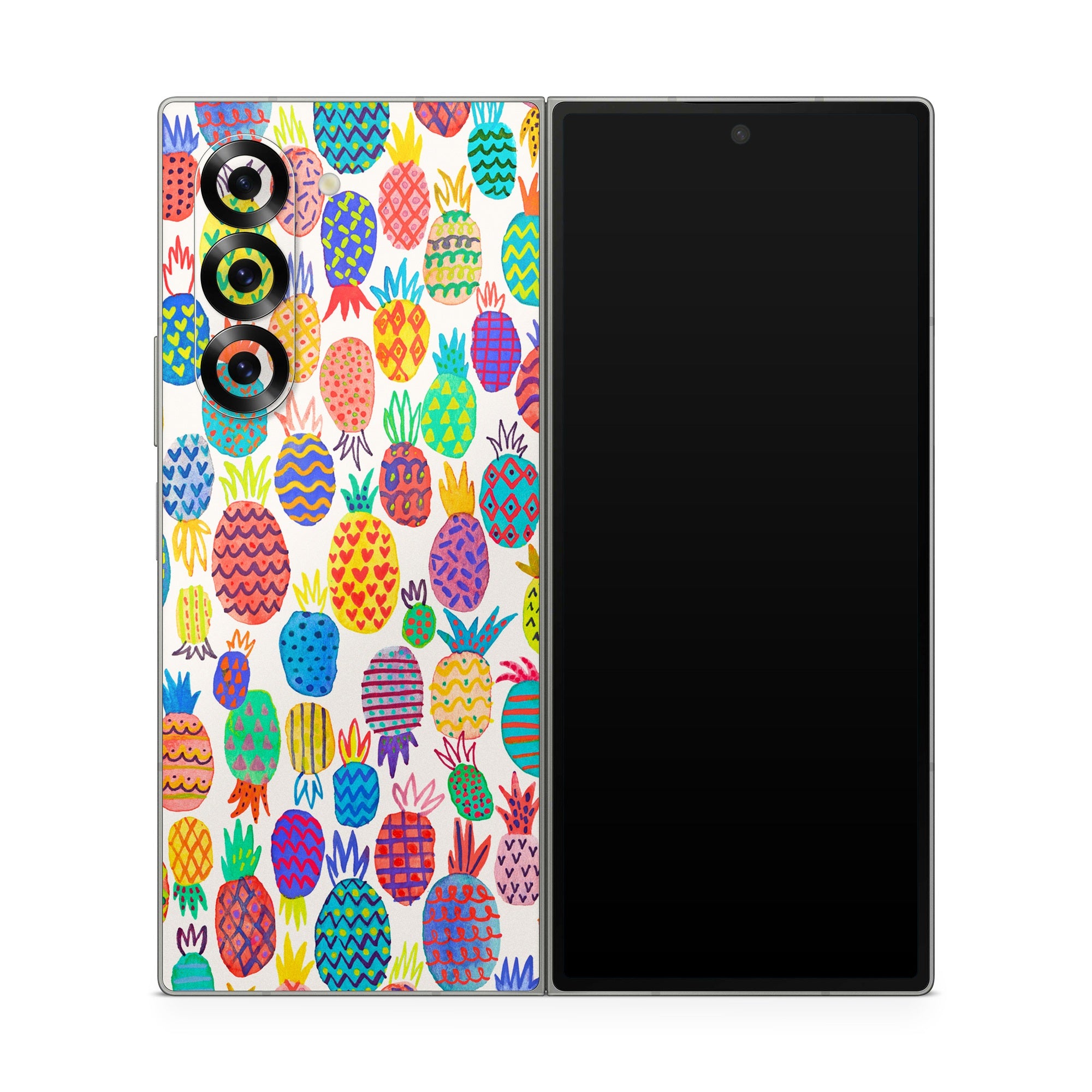 Colorful Pineapples - Samsung Galaxy Z Fold6 Skin