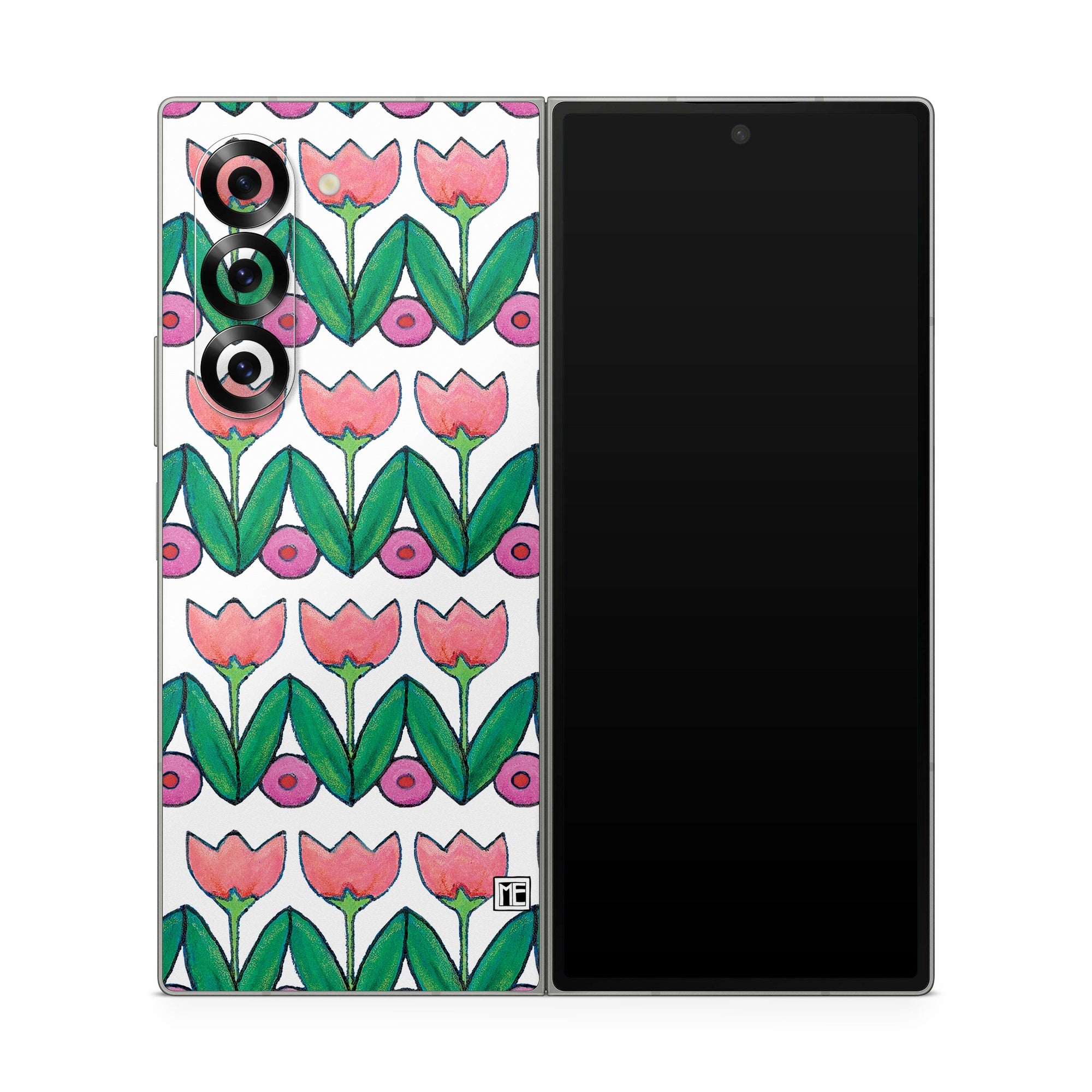 Deco Tulips - Samsung Galaxy Z Fold6 Skin