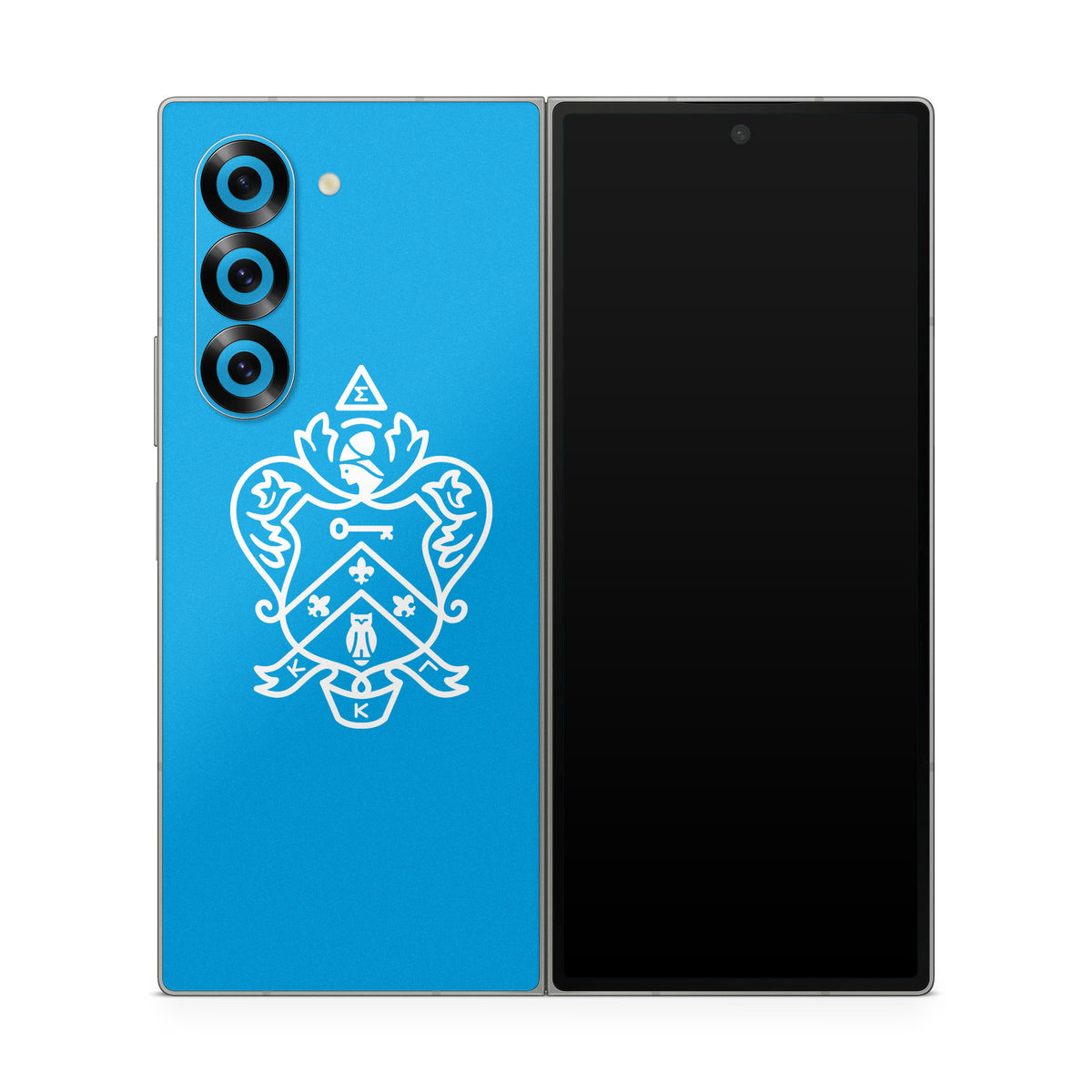Kappa Kappa Gamma Coat of Arms Gamma Blue - Samsung Galaxy Z Fold6 Skin