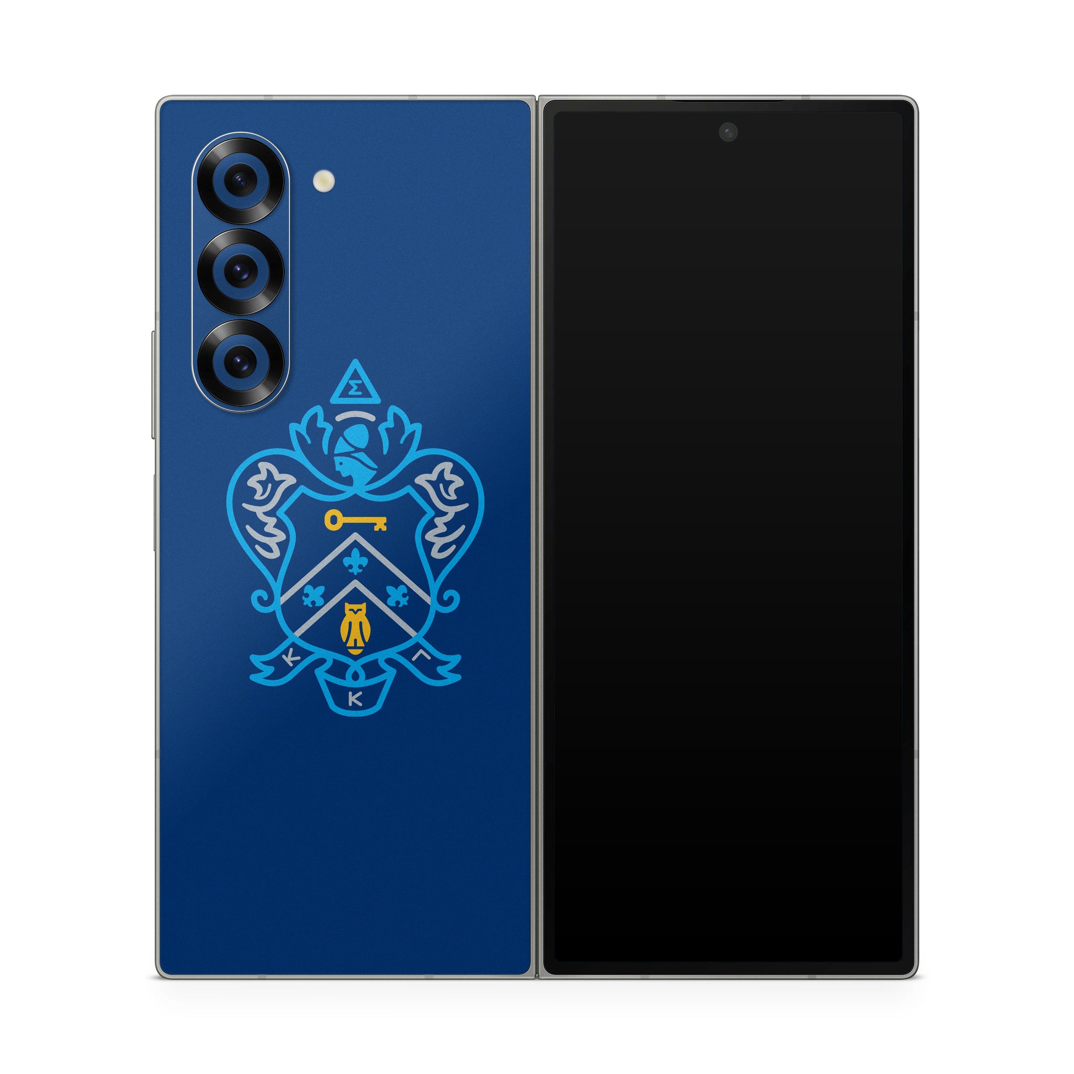 Kappa Kappa Gamma Coat of Arms Kappa Blue - Samsung Galaxy Z Fold6 Skin