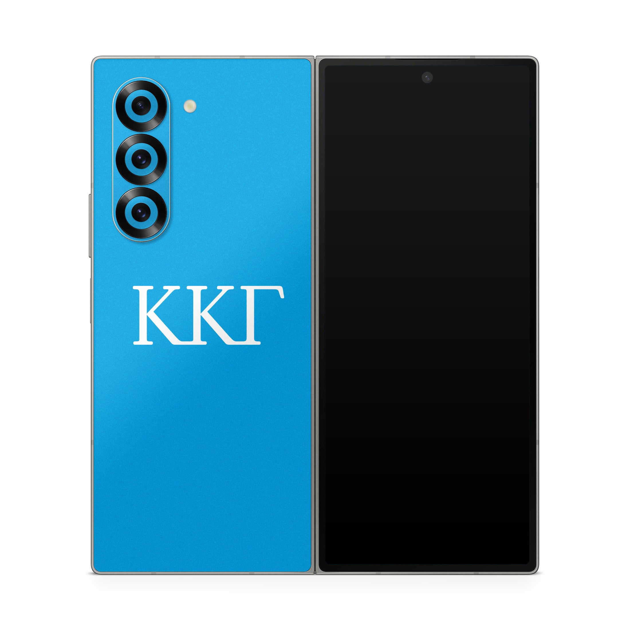 Kappa Kappa Gamma Greek Letters Gamma Blue - Samsung Galaxy Z Fold6 Skin