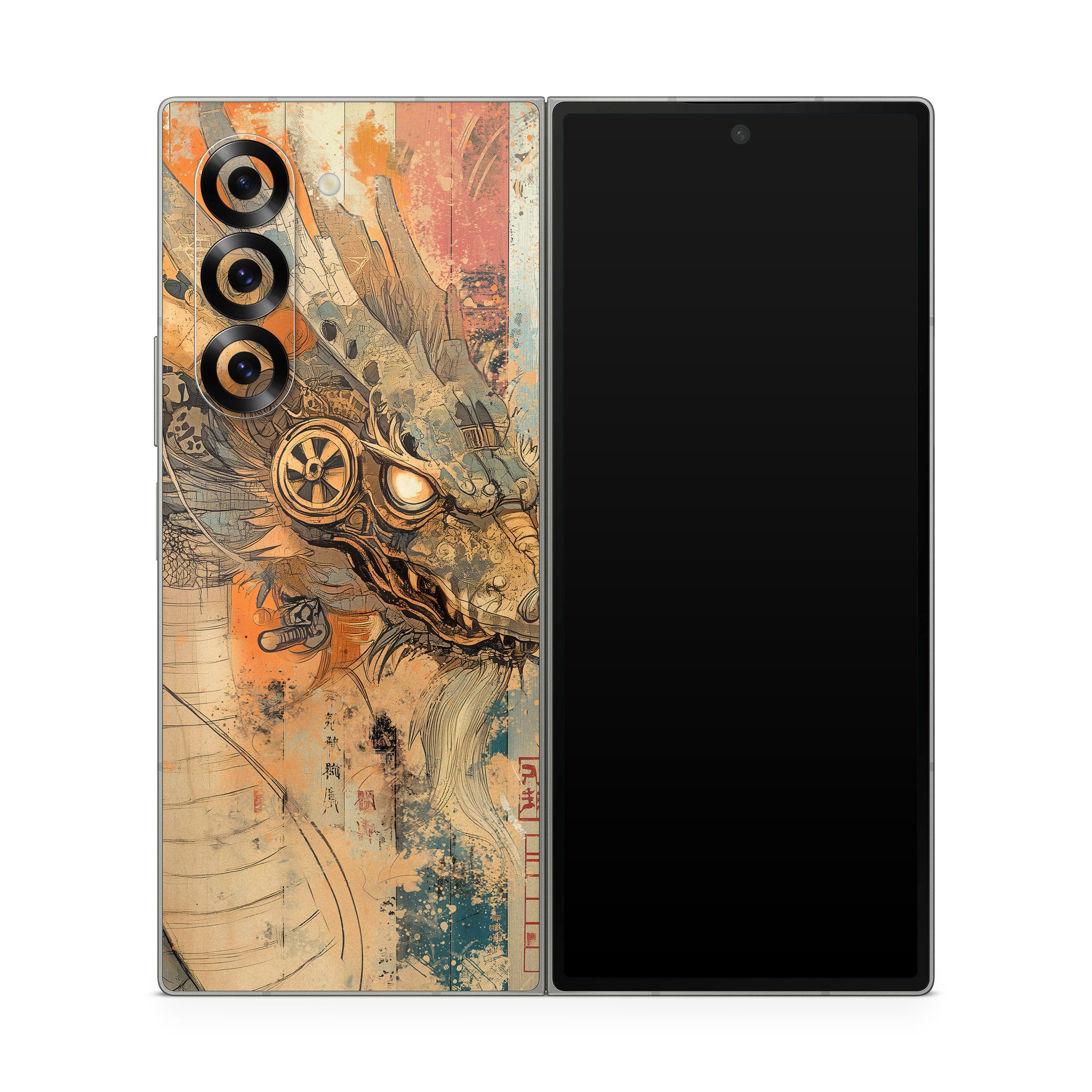Orange Dragon - Samsung Galaxy Z Fold6 Skin