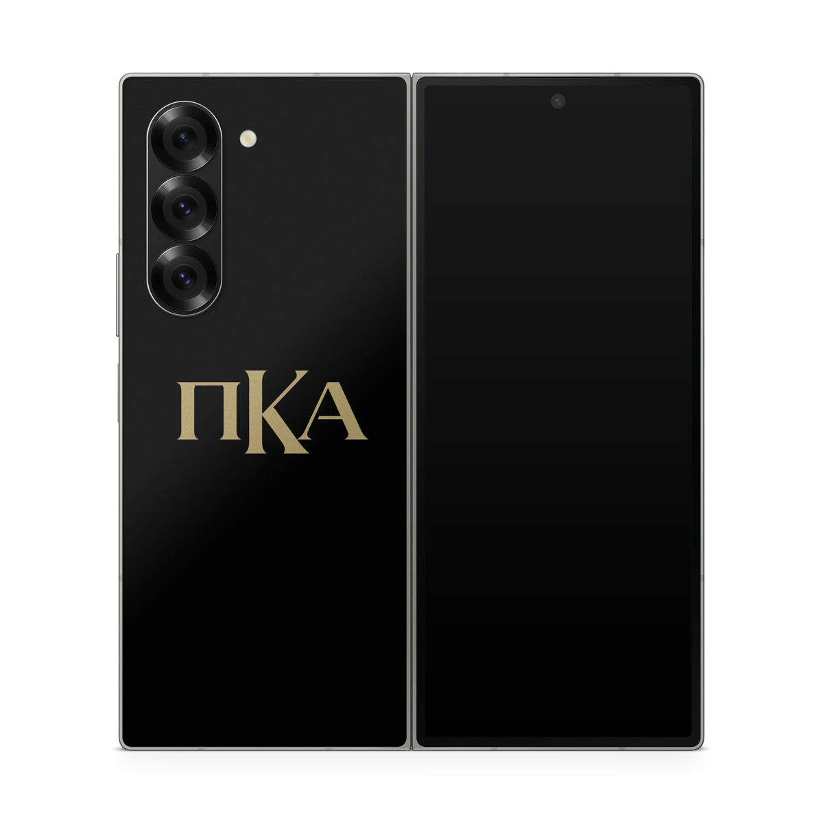 Pi Kappa Alpha Greek Letters Black - Samsung Galaxy Z Fold6 Skin
