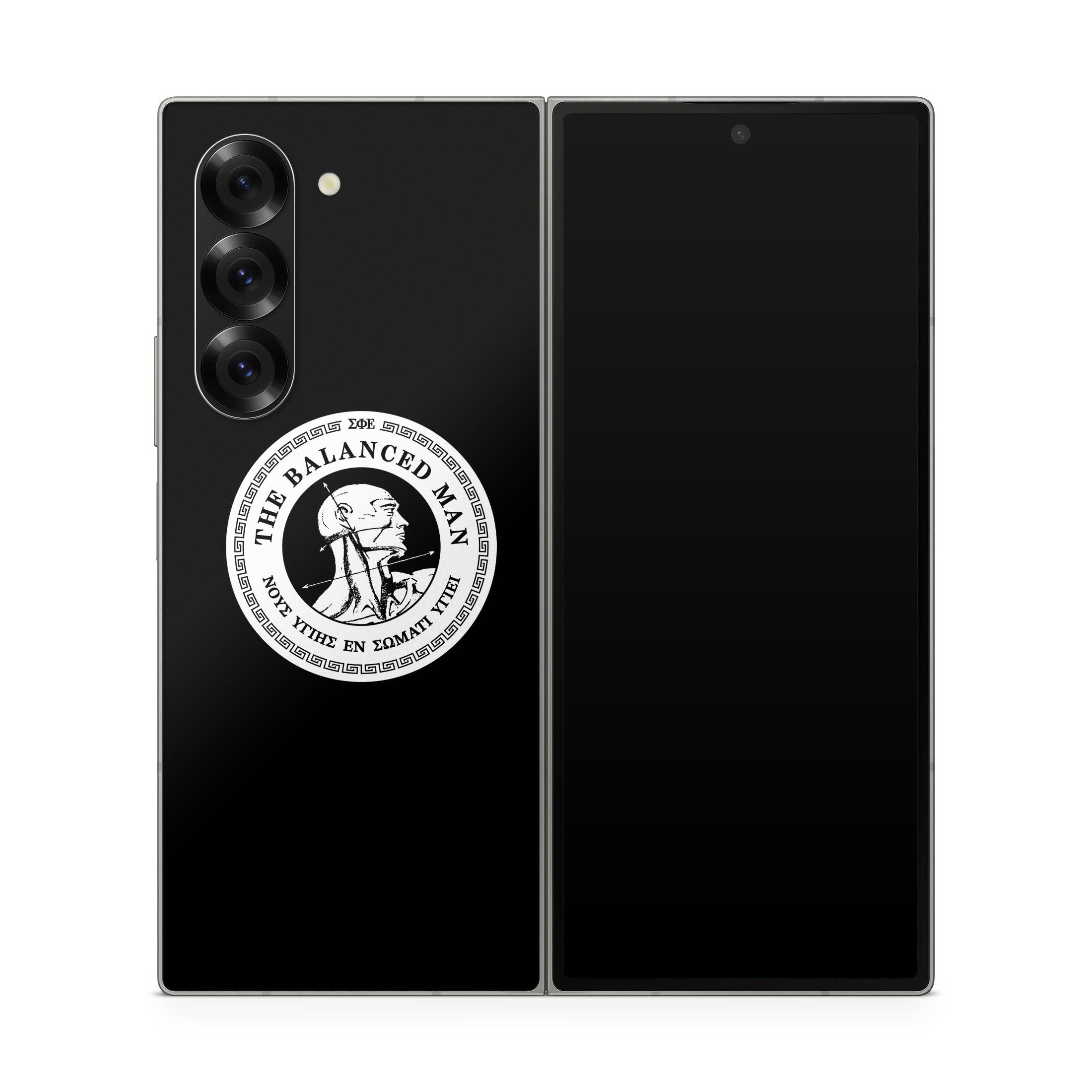 Sigma Phi Epsilon Balanced Man Black - Samsung Galaxy Z Fold6 Skin