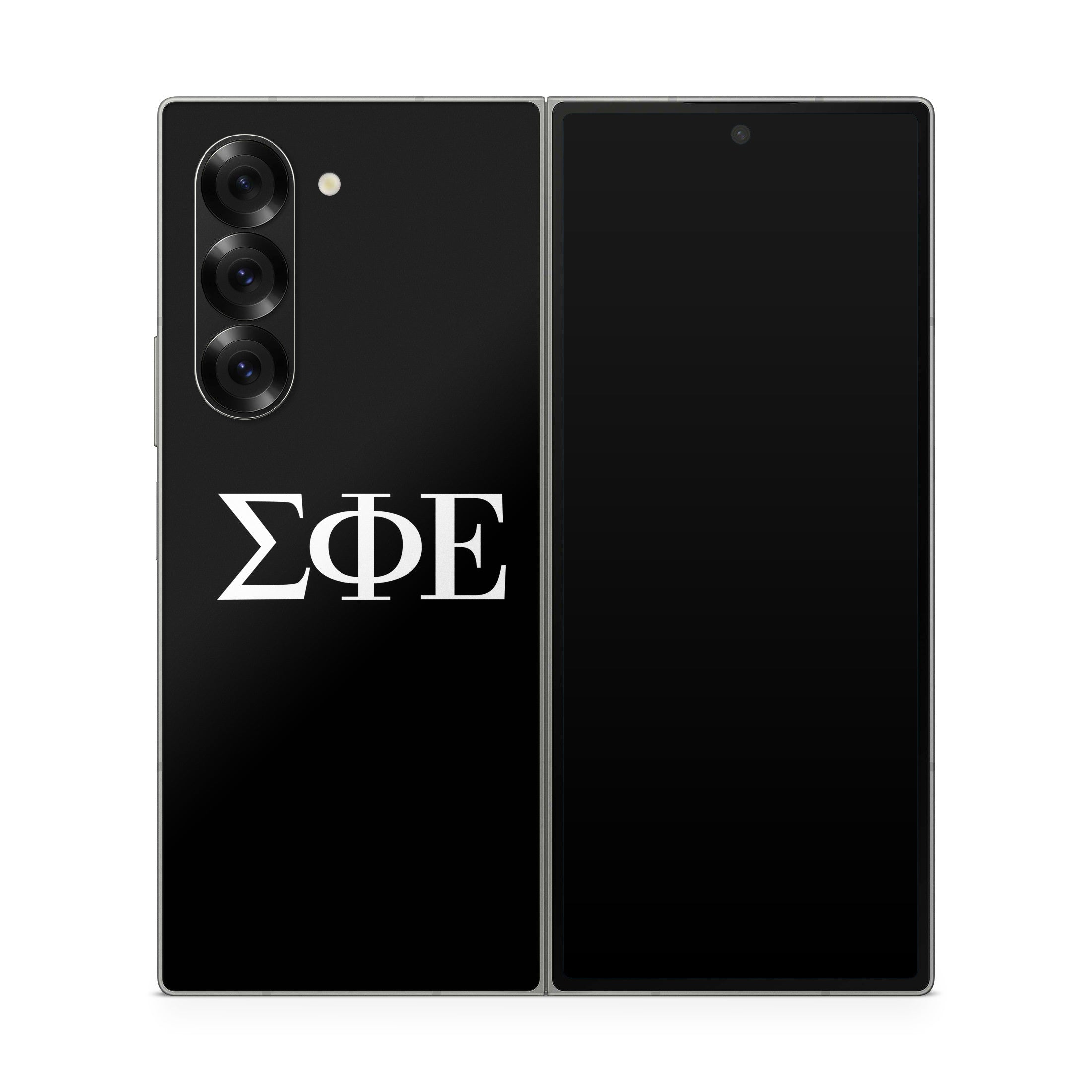 Sigma Phi Epsilon Greek Letters Black - Samsung Galaxy Z Fold6 Skin