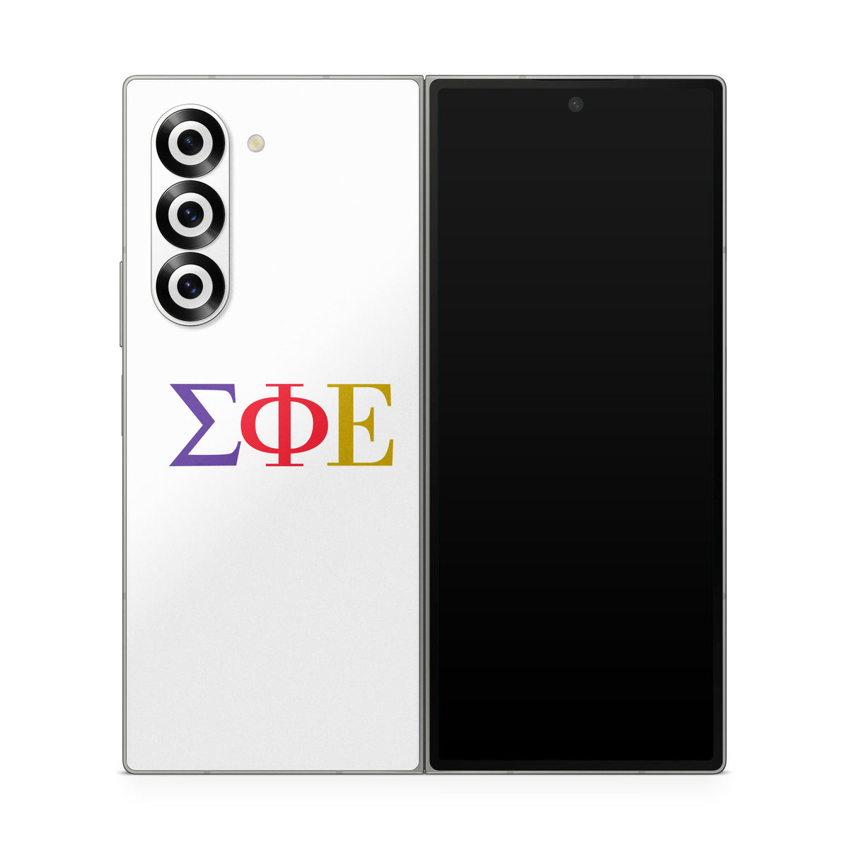 Sigma Phi Epsilon Greek Letters White - Samsung Galaxy Z Fold6 Skin