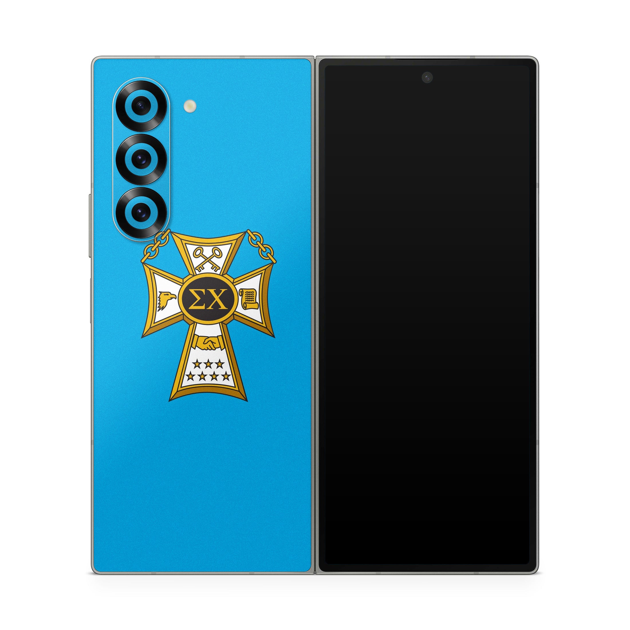 Sigma Chi Badge Blue - Samsung Galaxy Z Fold6 Skin