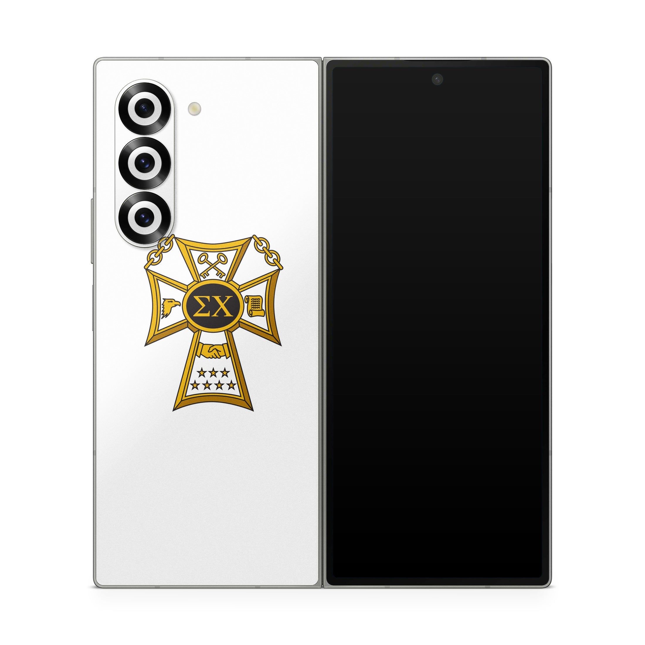 Sigma Chi Badge White - Samsung Galaxy Z Fold6 Skin