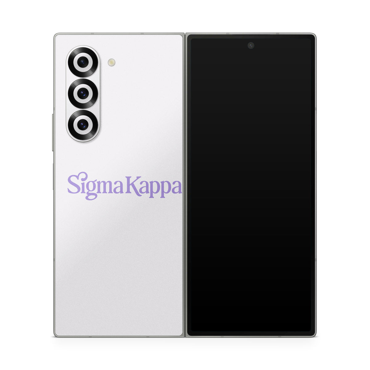 Sigma Kappa Primary Logo Legacy Lavender on Dove Love - Samsung Galaxy Z Fold6 Skin