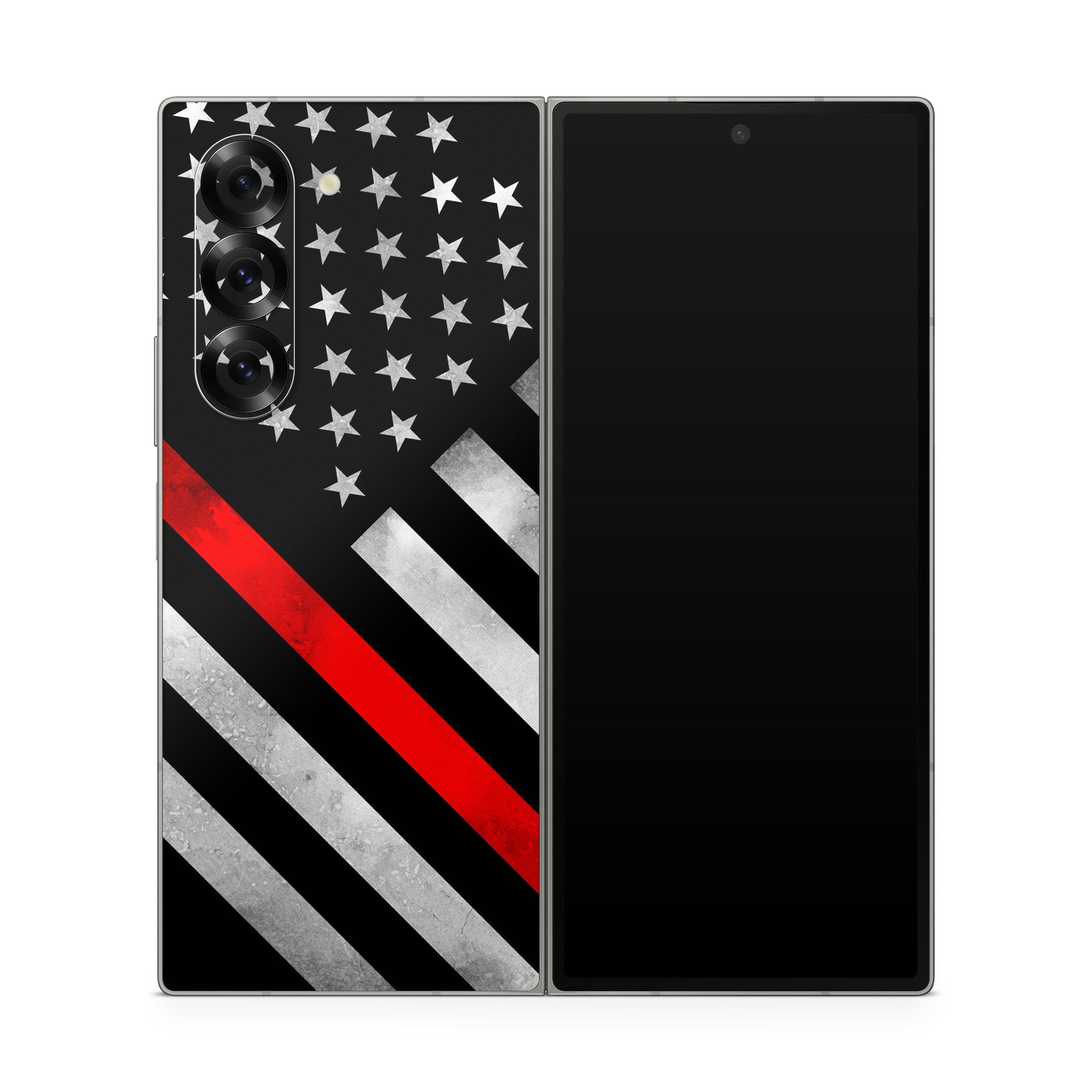 Thin Red Line Hero - Samsung Galaxy Z Fold6 Skin