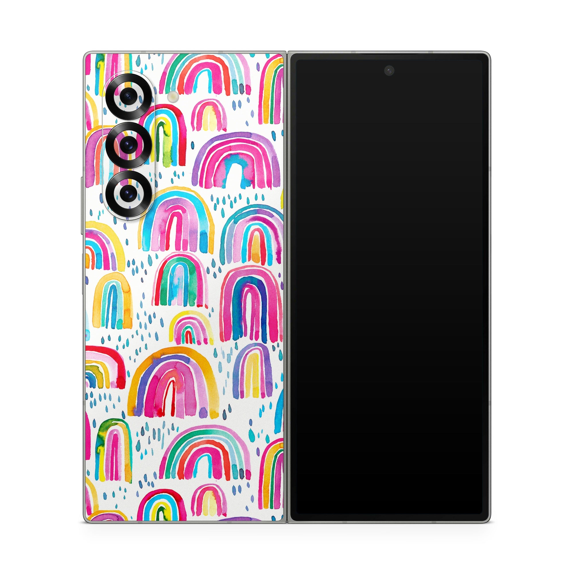 Watercolor Rainbows - Samsung Galaxy Z Fold6 Skin