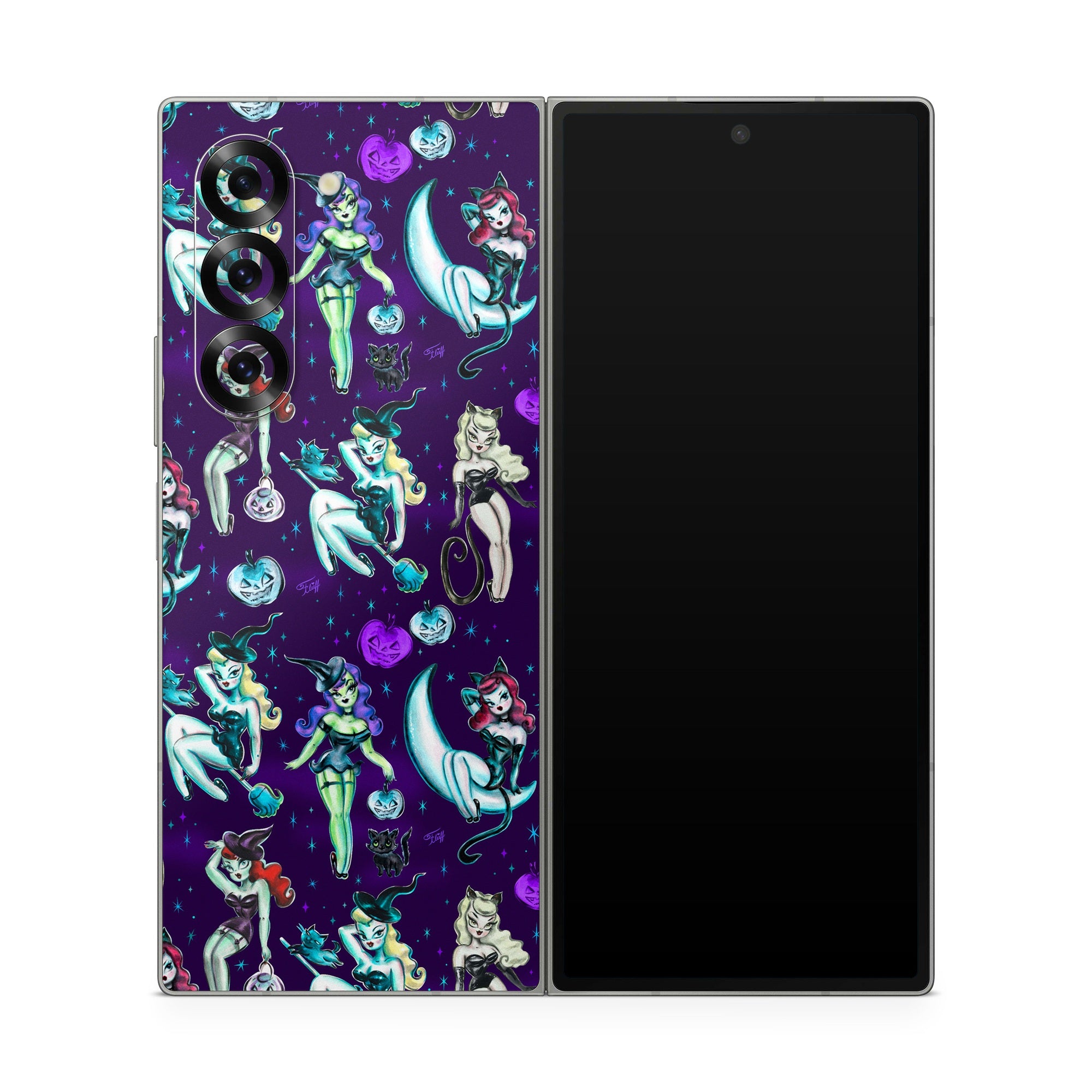 Witches and Black Cats - Samsung Galaxy Z Fold6 Skin