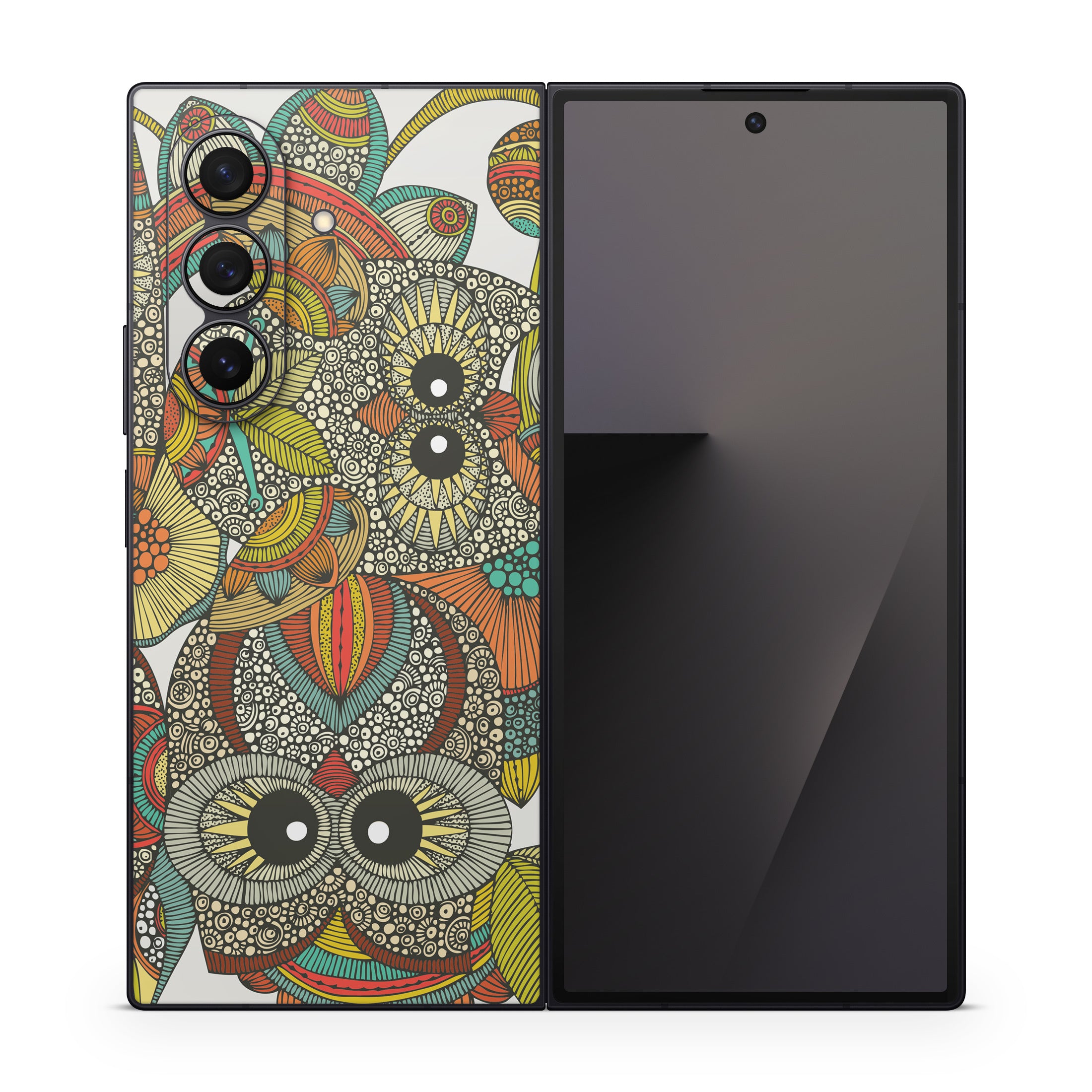 4 owls - Samsung Galaxy Z Fold7 Skin