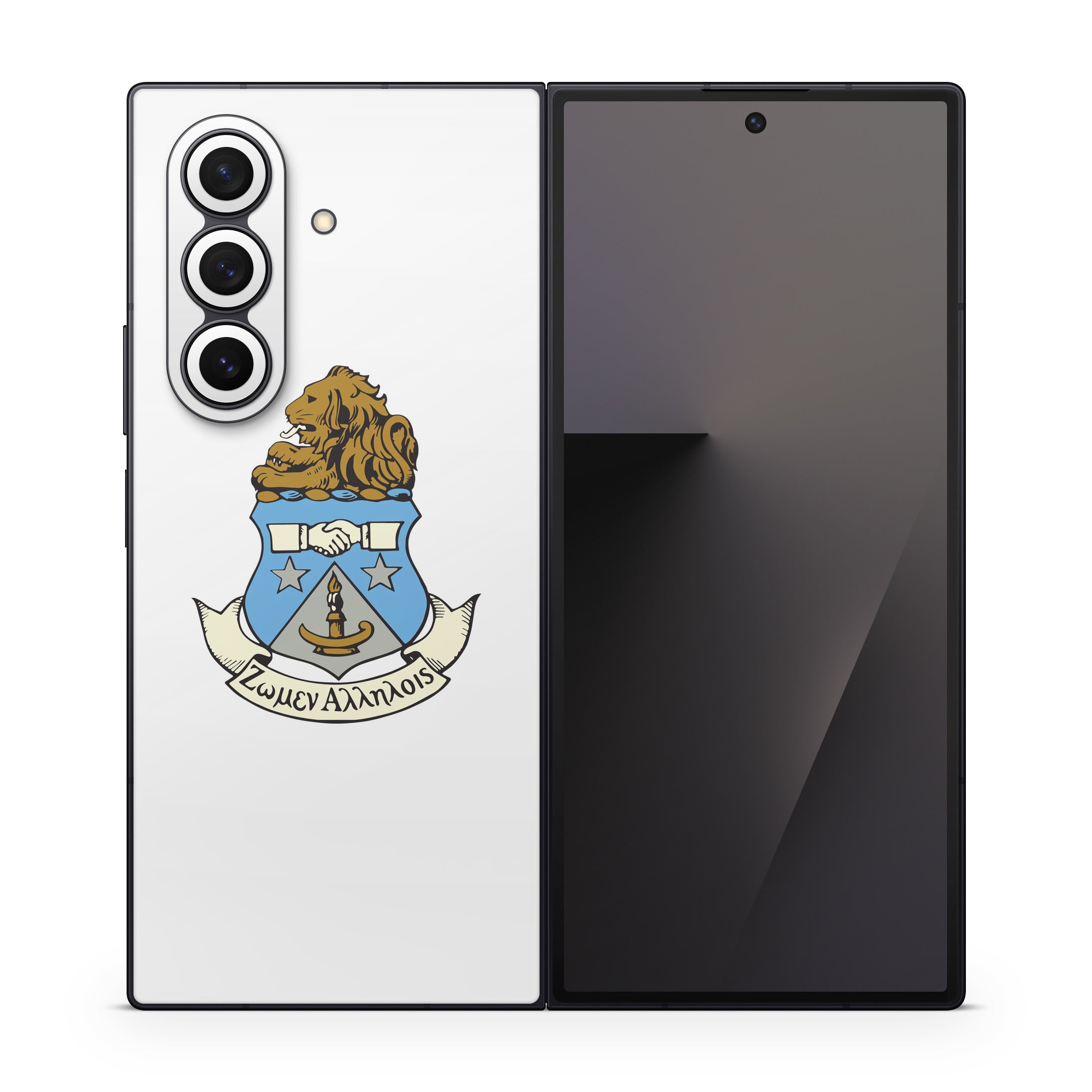 Alpha Delta Pi Crest White - Samsung Galaxy Z Fold7 Skin