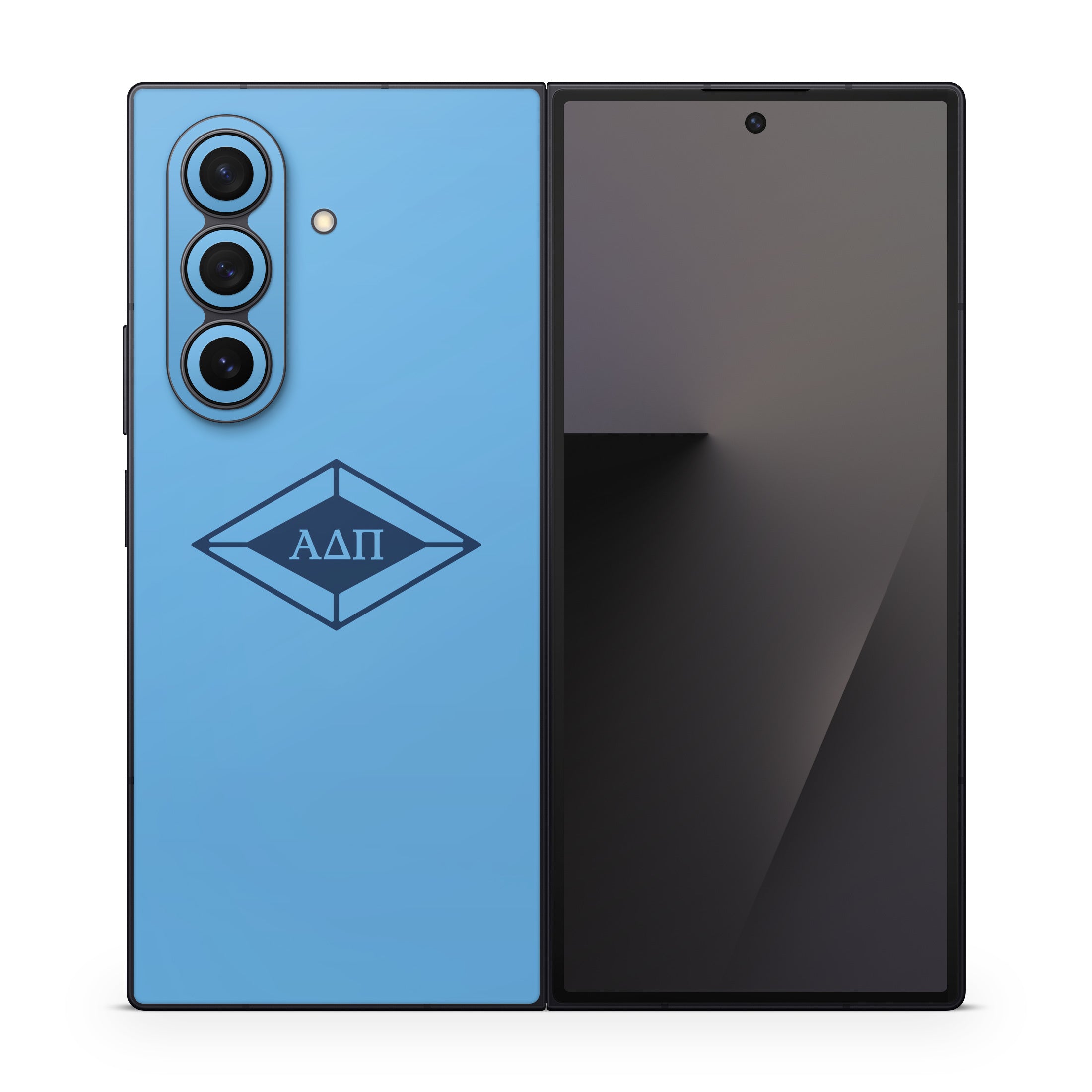 Alpha Delta Pi Diamond Letters Adelphean Blue - Samsung Galaxy Z Fold7 Skin