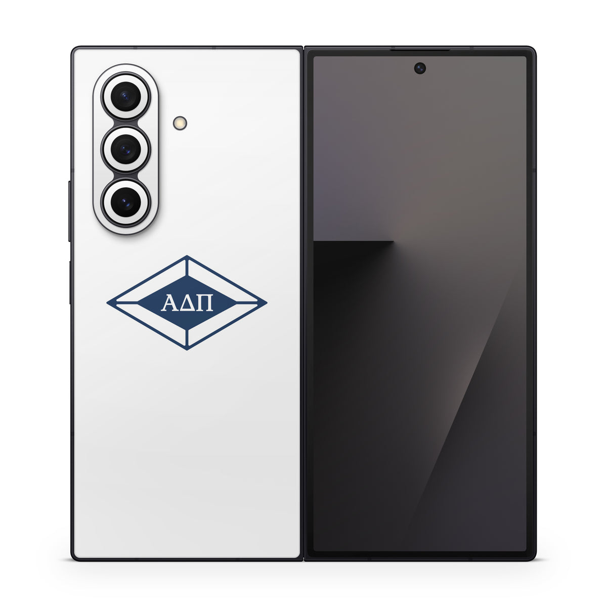 Alpha Delta Pi Diamond Letters White - Samsung Galaxy Z Fold7 Skin
