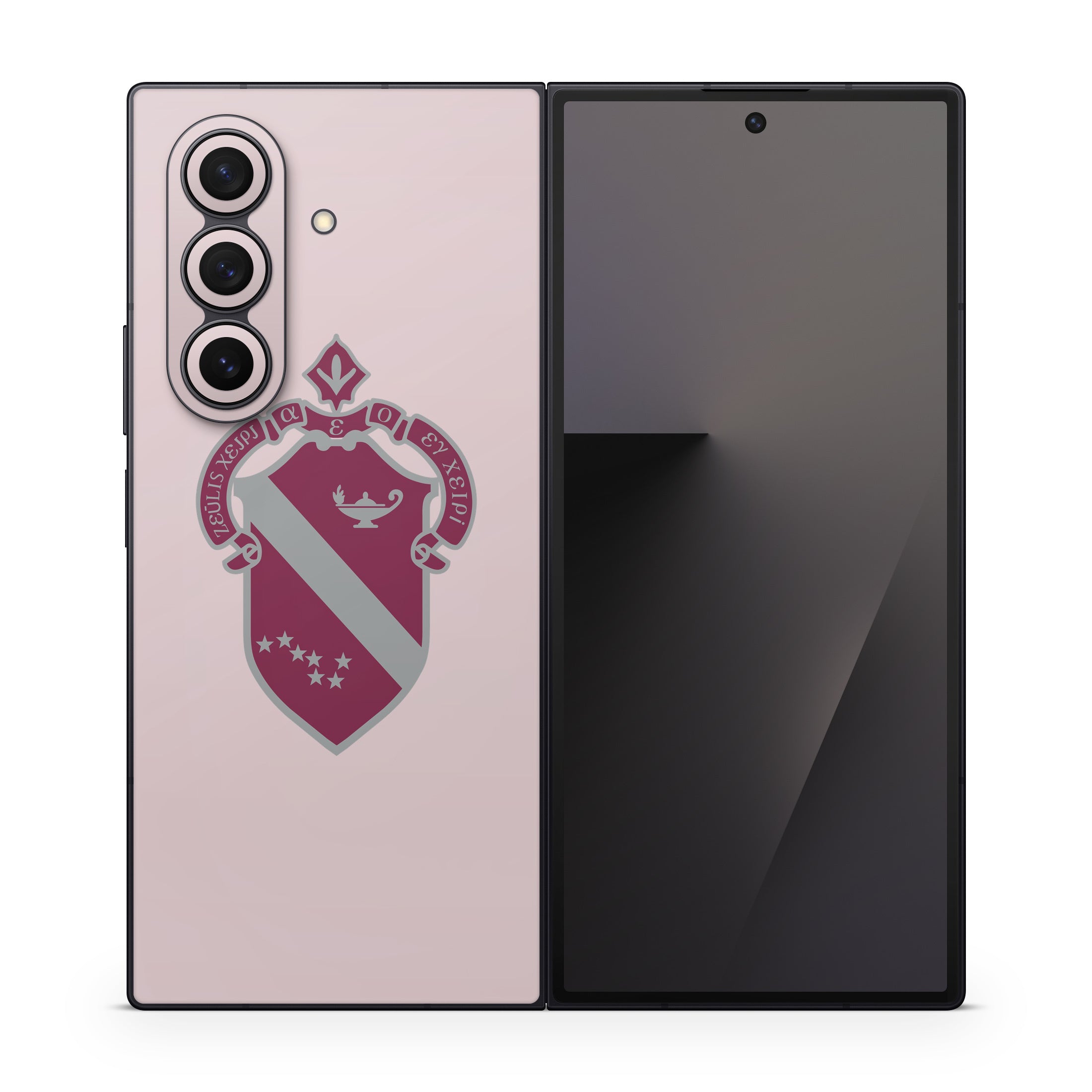 Alpha Phi Crest Ivory - Samsung Galaxy Z Fold7 Skin