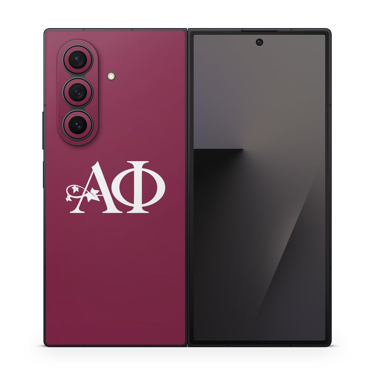 Alpha Phi Greek Letters Bordeaux - Samsung Galaxy Z Fold7 Skin