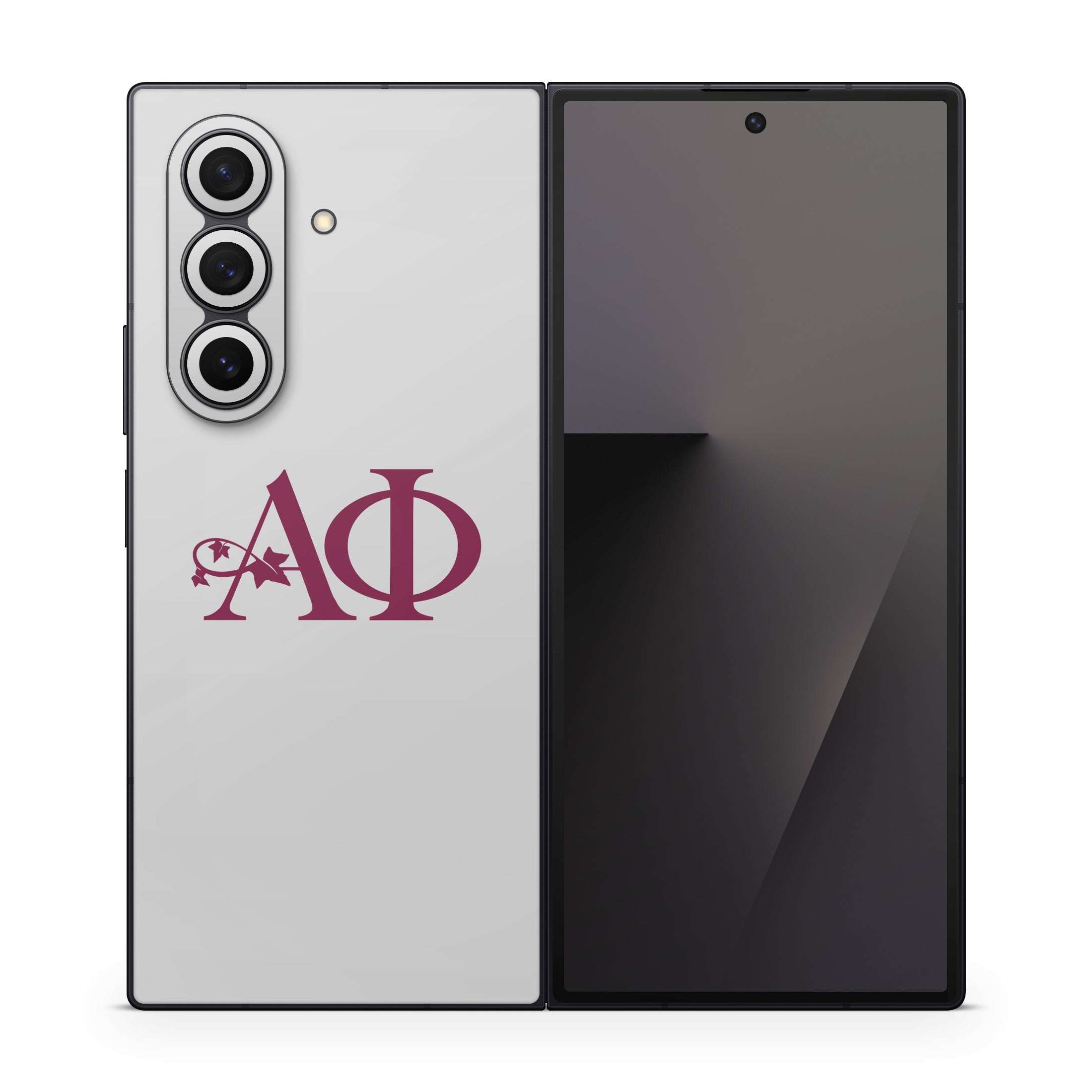 Alpha Phi Greek Letters Silver - Samsung Galaxy Z Fold7 Skin