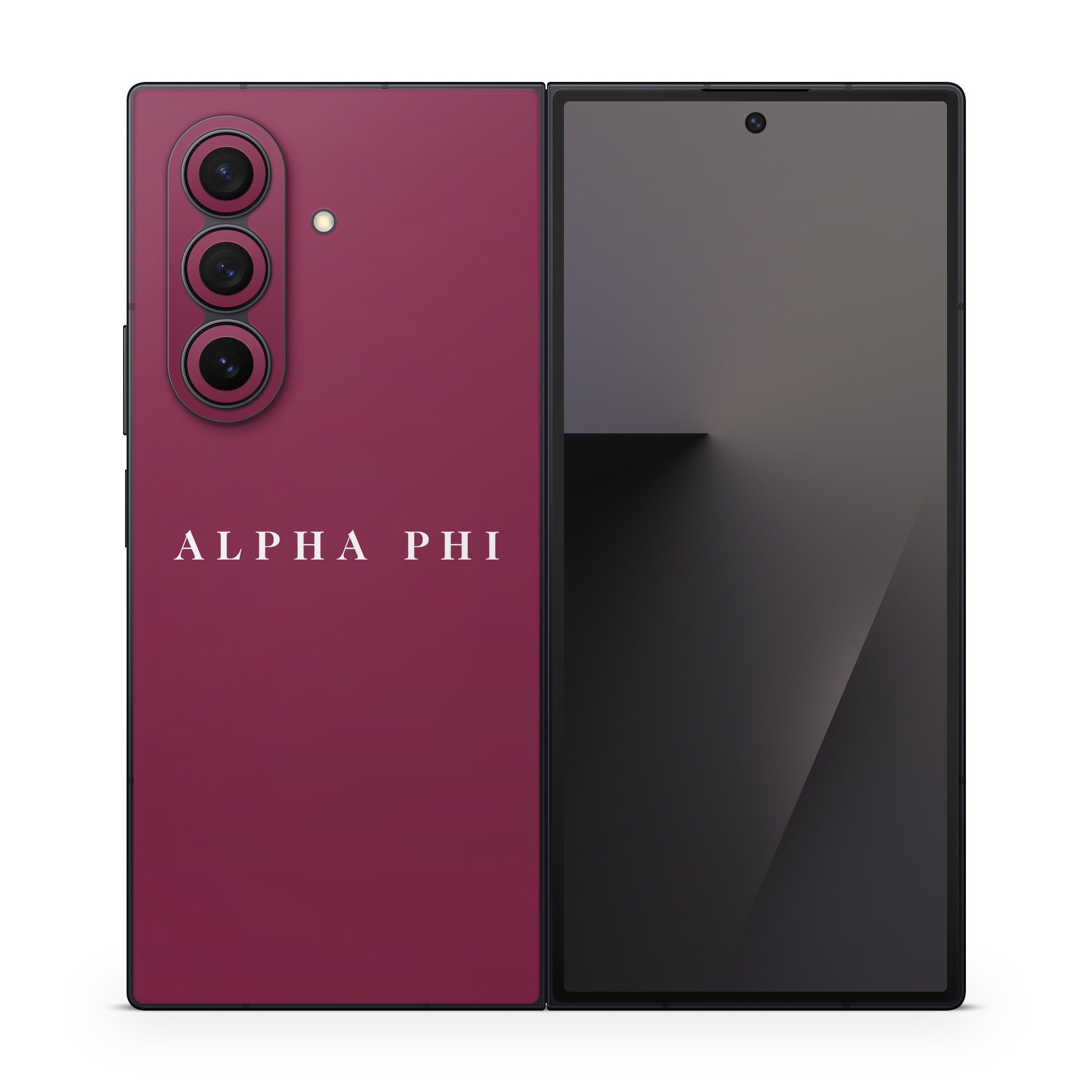 Alpha Phi Wordmark Bordeaux - Samsung Galaxy Z Fold7 Skin