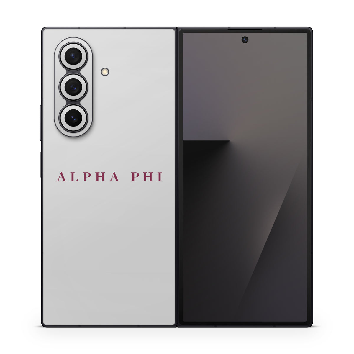 Alpha Phi Wordmark Silver - Samsung Galaxy Z Fold7 Skin