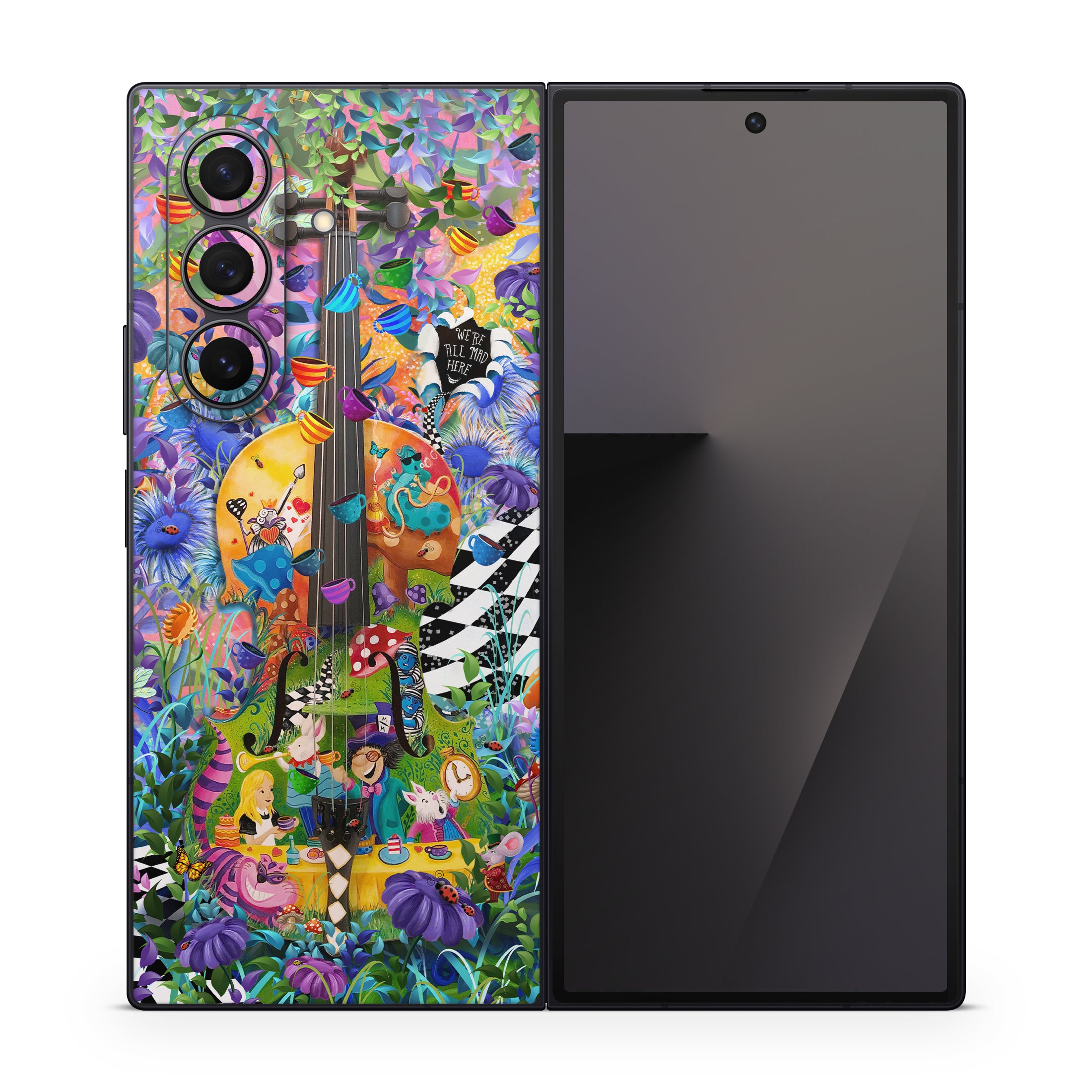 Alice's Wonderland Tea Party - Samsung Galaxy Z Fold7 Skin