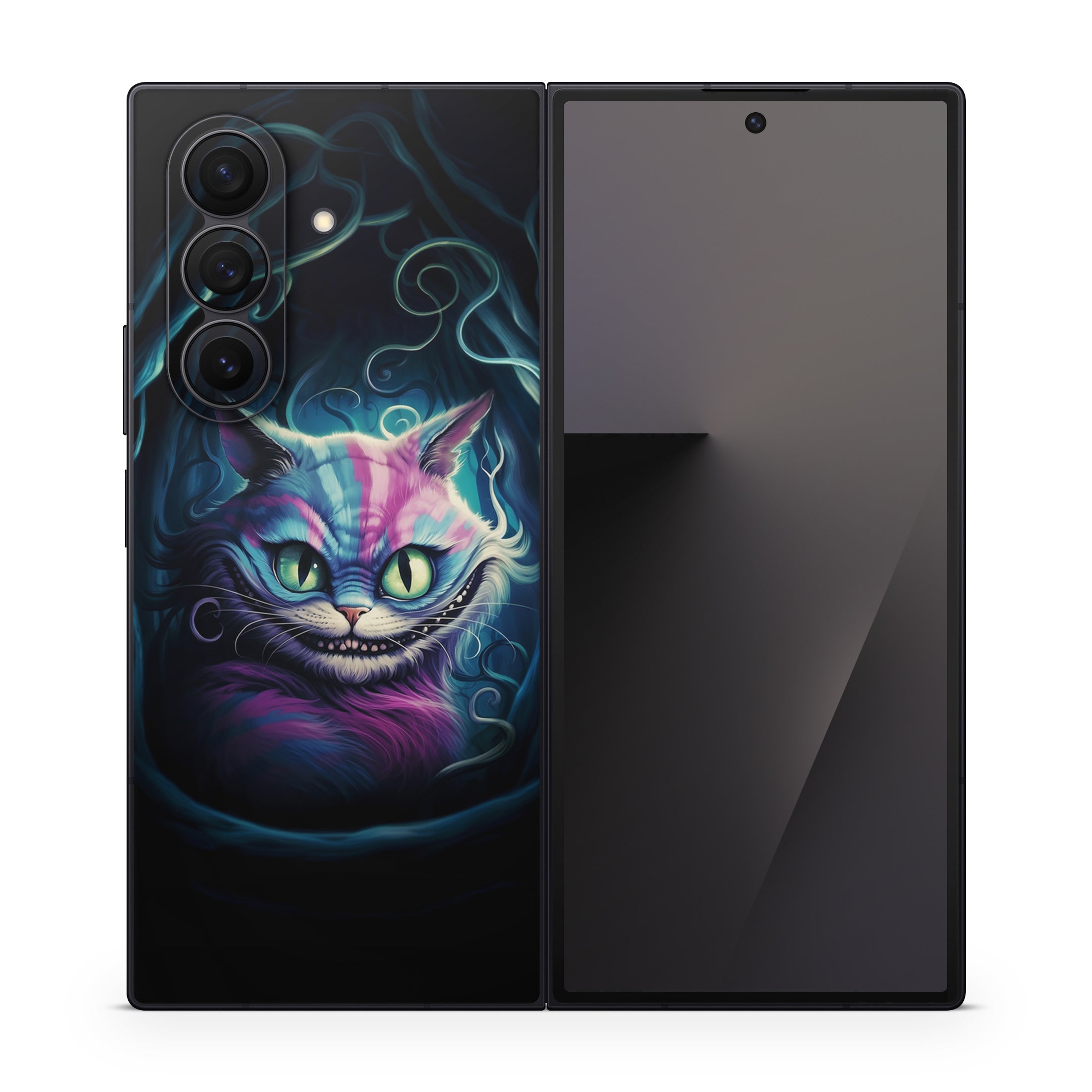 Blue Cheshire Cat - Samsung Galaxy Z Fold7 Skin