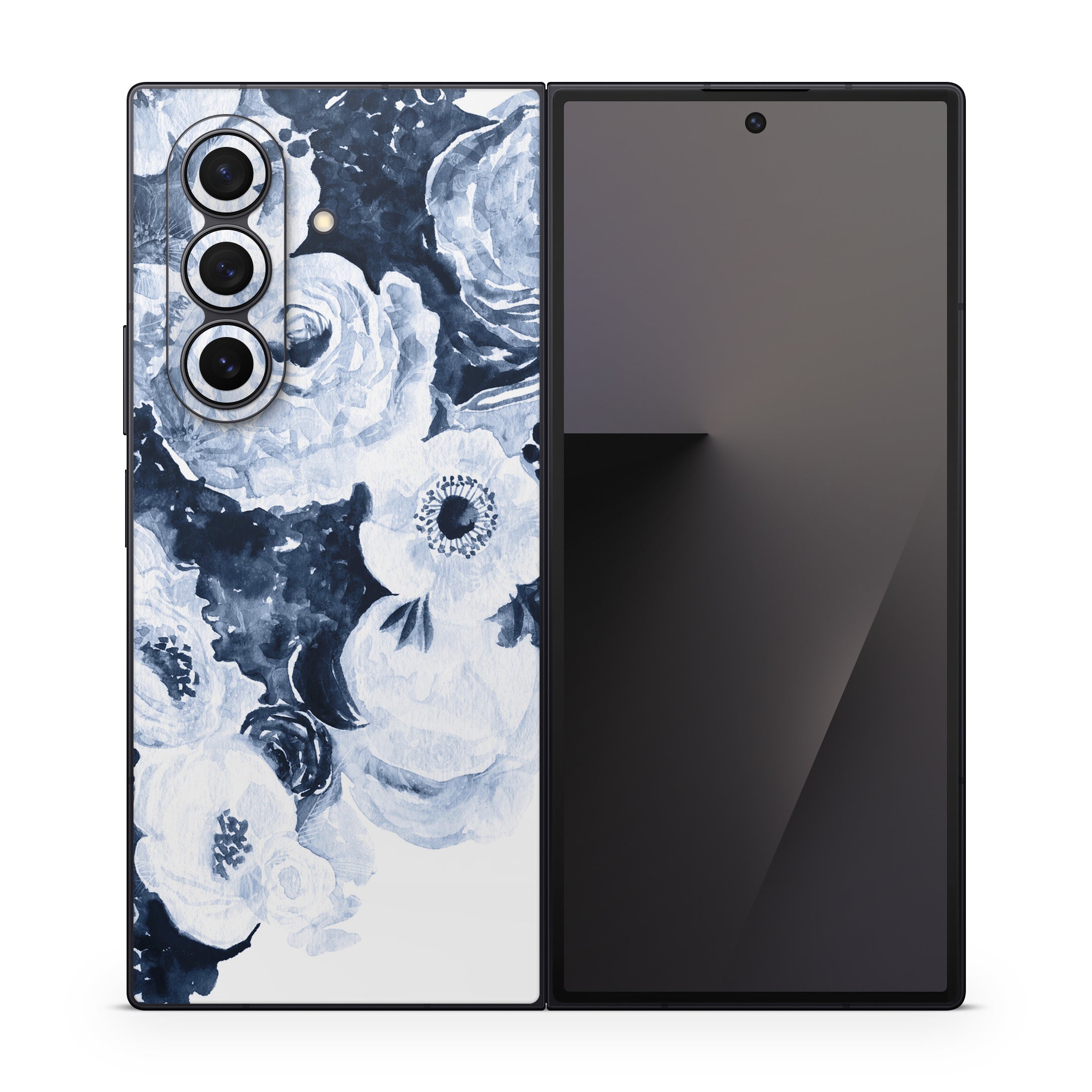 Blue Blooms - Samsung Galaxy Z Fold7 Skin