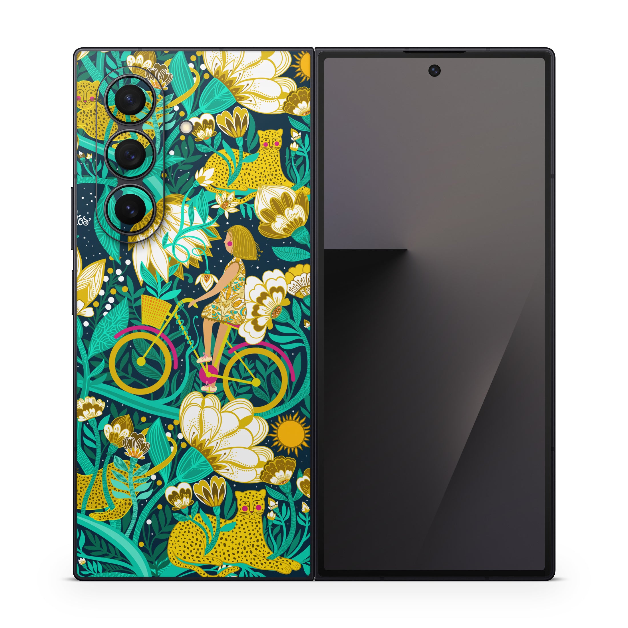Cheetah Garden - Samsung Galaxy Z Fold7 Skin