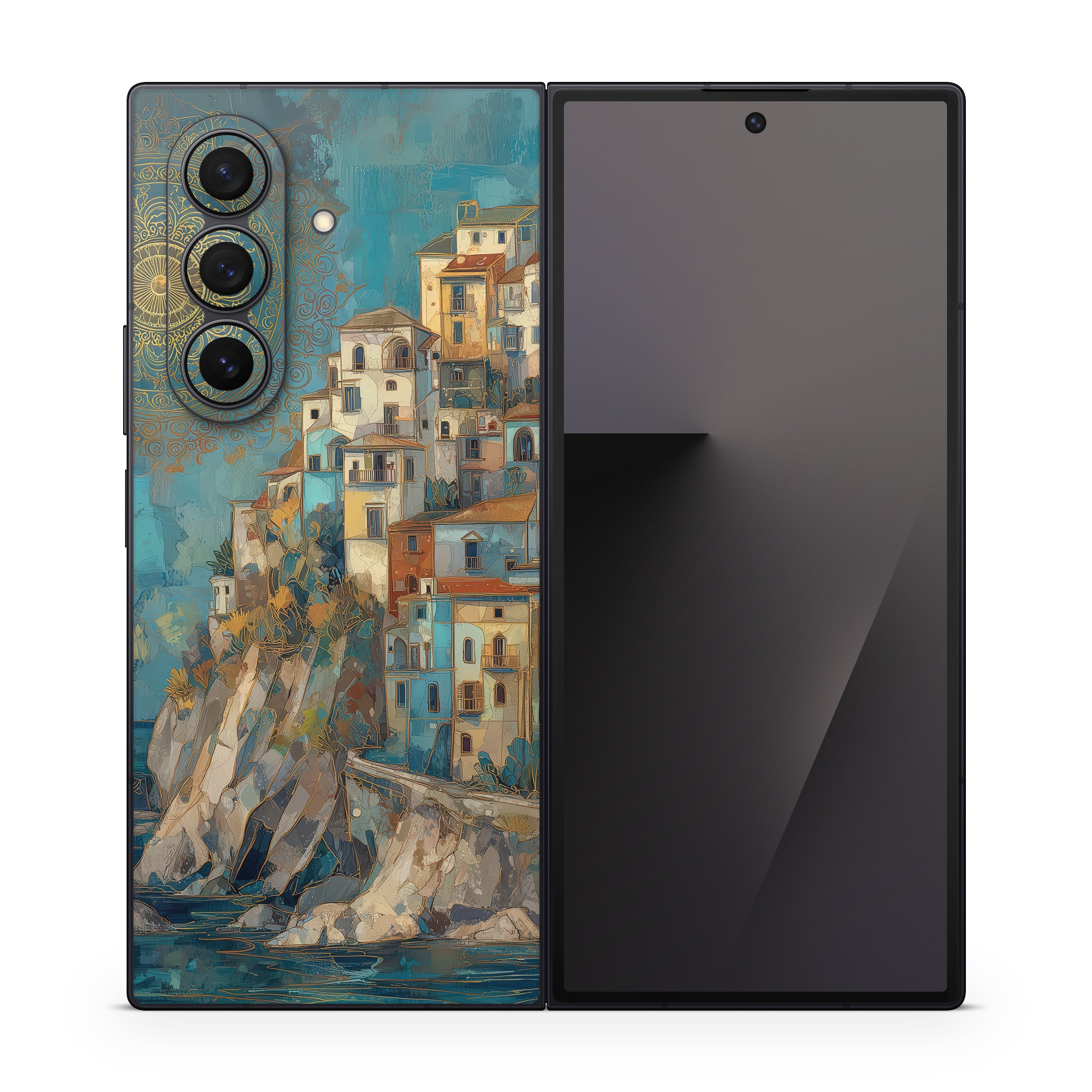 Coastal Town - Samsung Galaxy Z Fold7 Skin