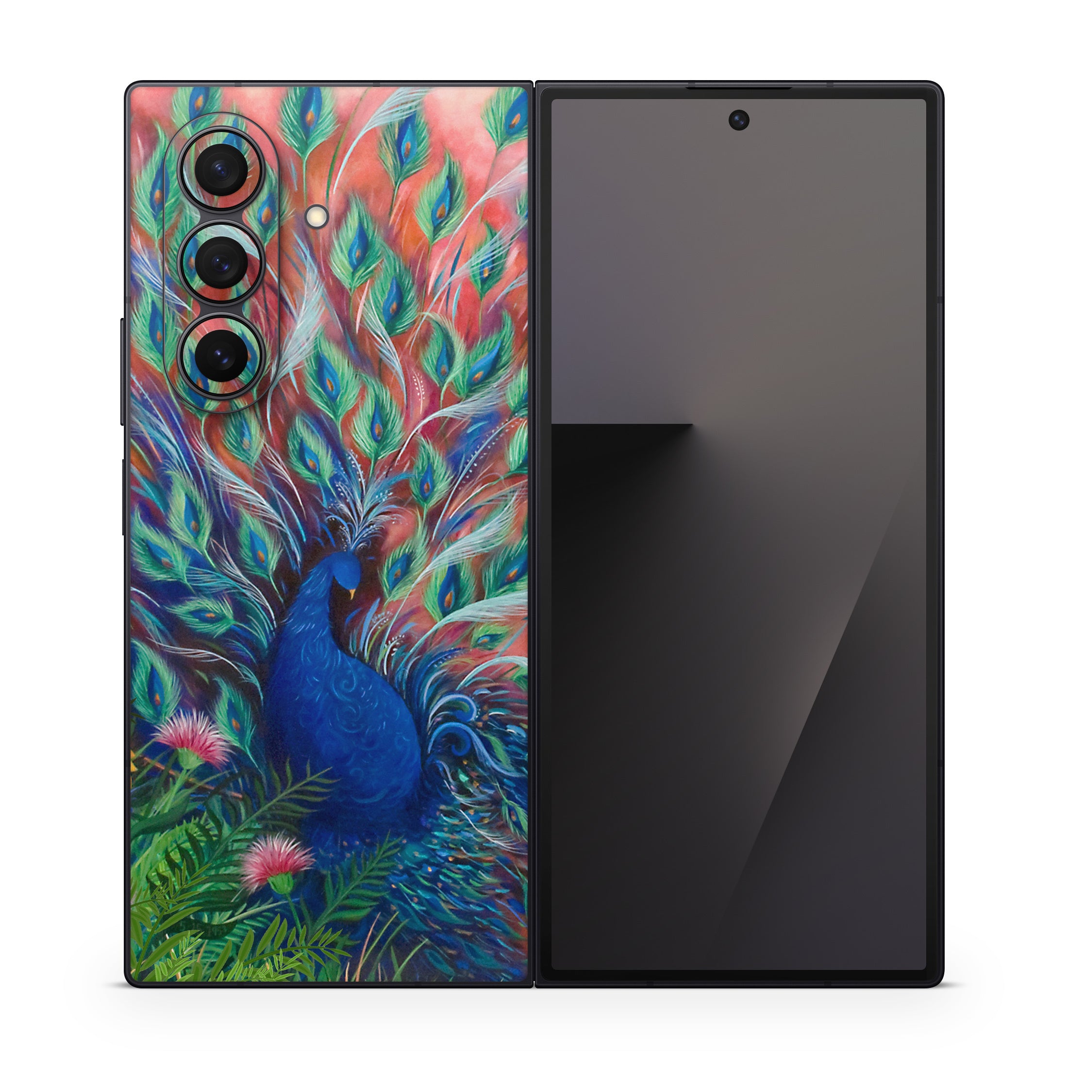 Coral Peacock - Samsung Galaxy Z Fold7 Skin