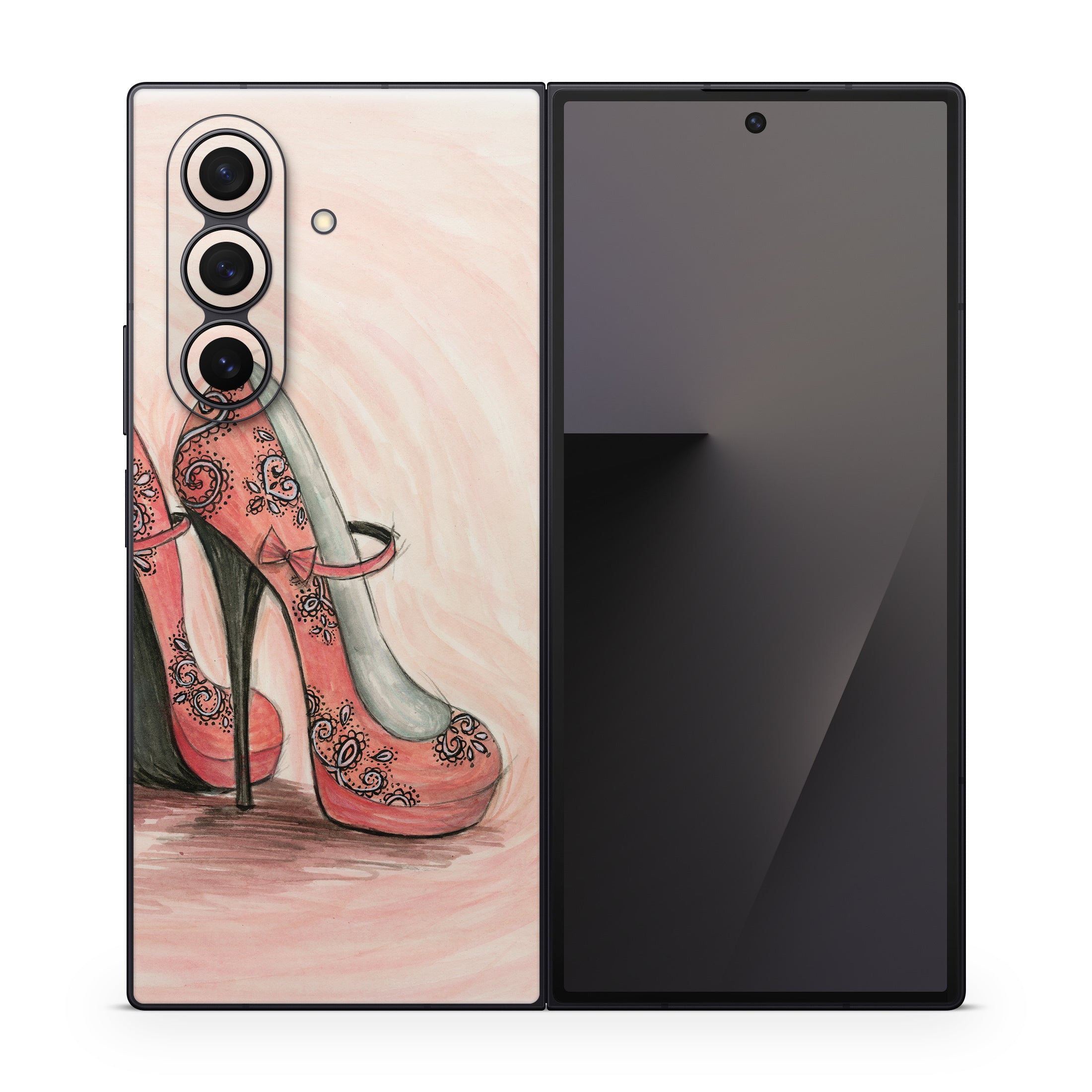 Coral Shoes - Samsung Galaxy Z Fold7 Skin