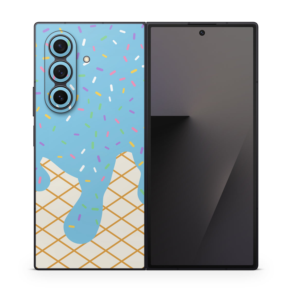 Cotton Candy Ice Cream Drip - Samsung Galaxy Z Fold7 Skin
