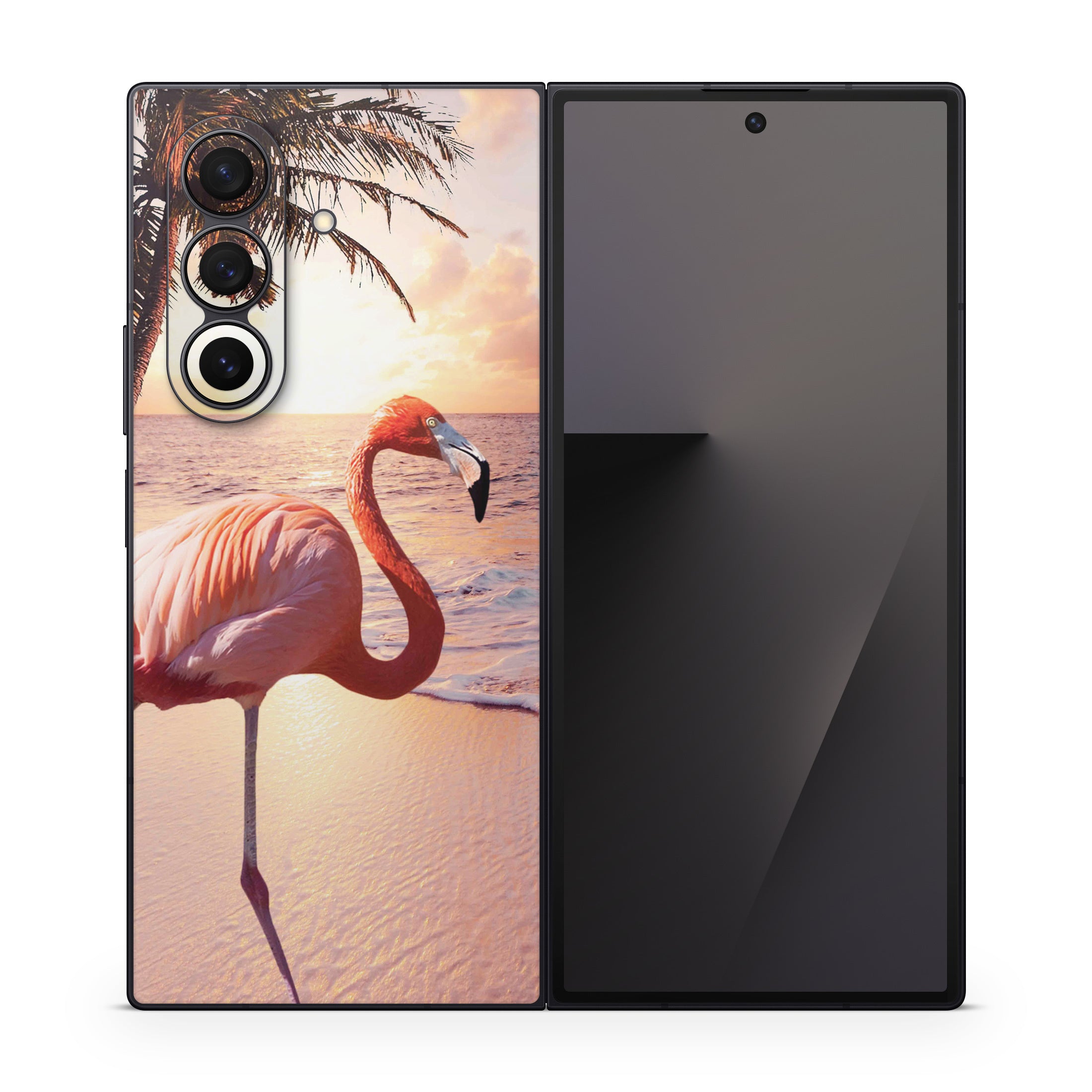 Flamingo Palm - Samsung Galaxy Z Fold7 Skin